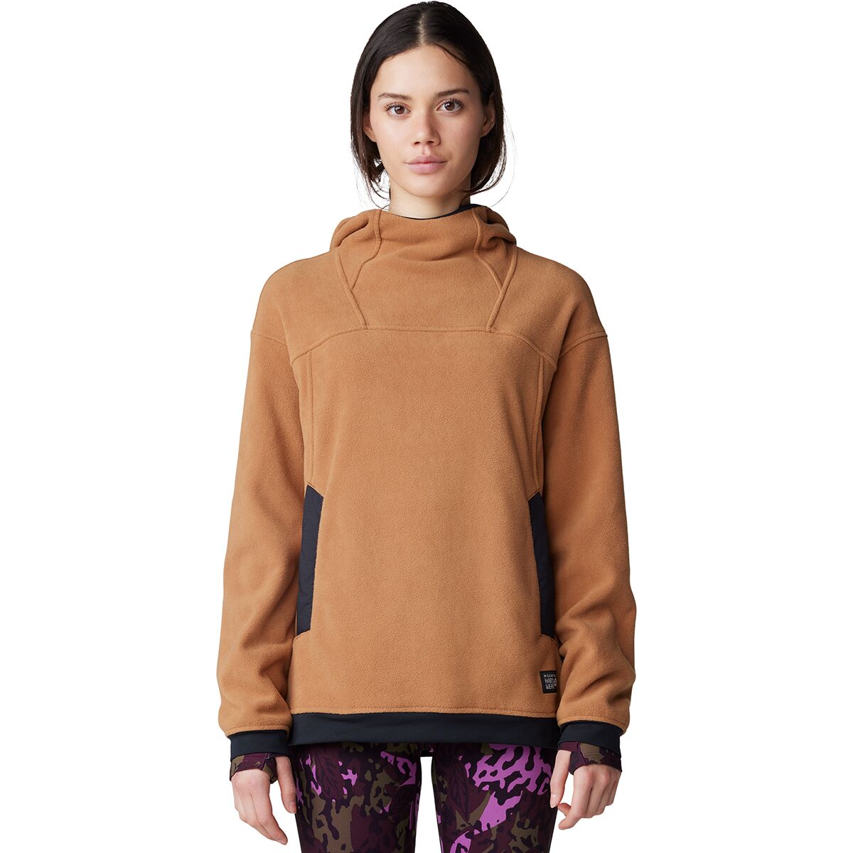 Image of Mountain Hardwear Powder Maven Fleece Pullover Hooded Jacket - Women's Copper Clay, S