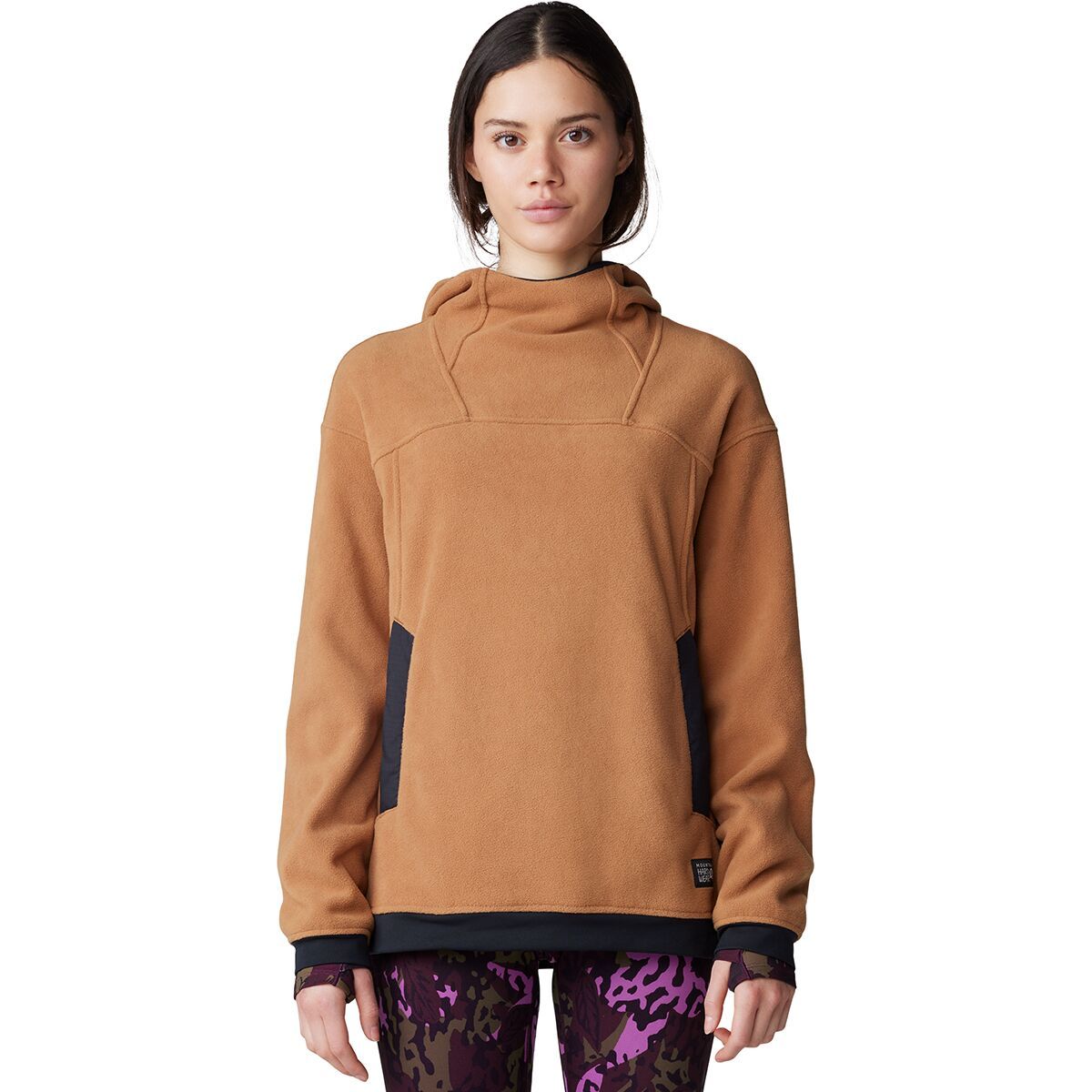 Image of Mountain Hardwear Powder Maven Fleece Pullover Hooded Jacket - Women's Copper Clay, L