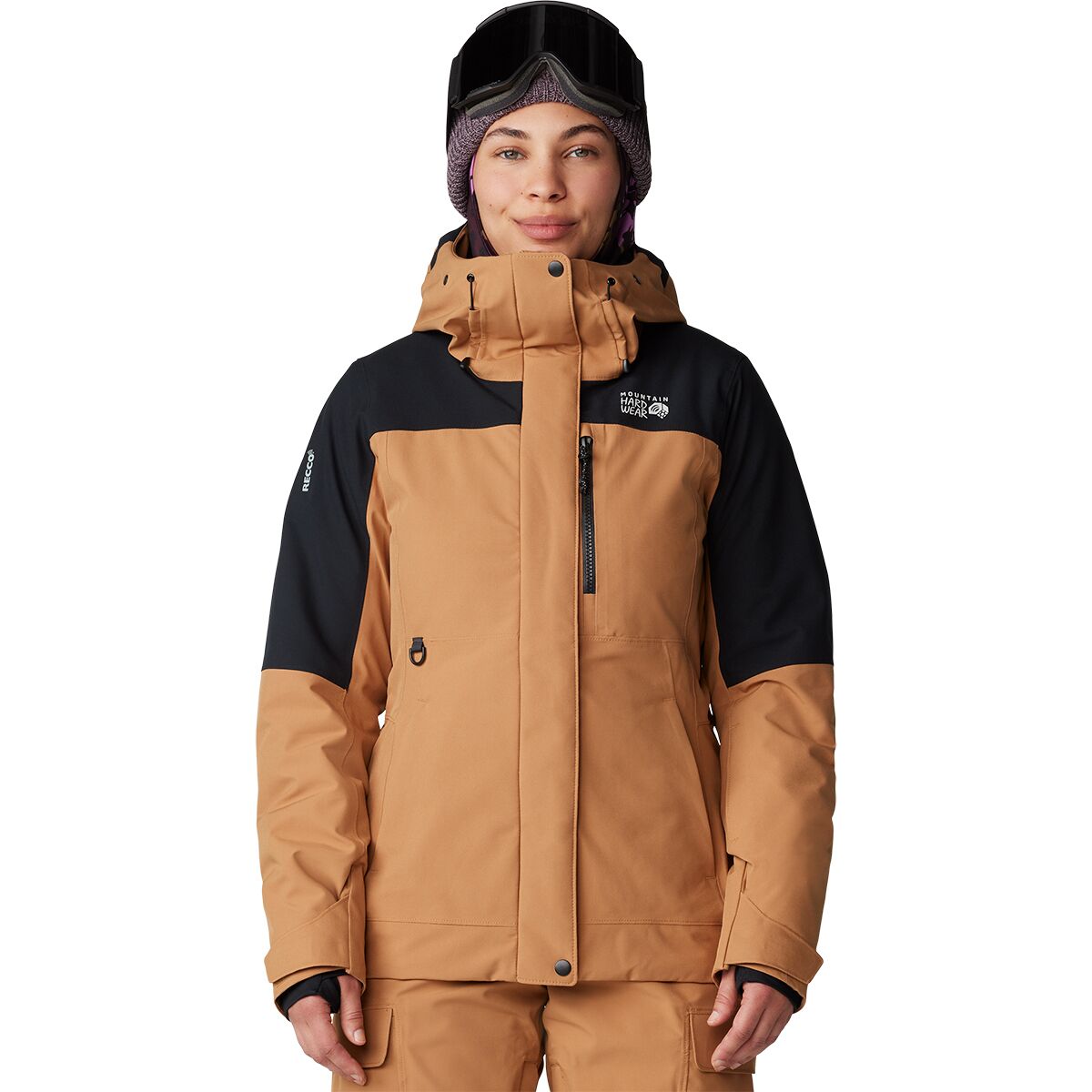 Image of Mountain Hardwear Powder Maven Jacket - Women's Copper Clay/Black, XS