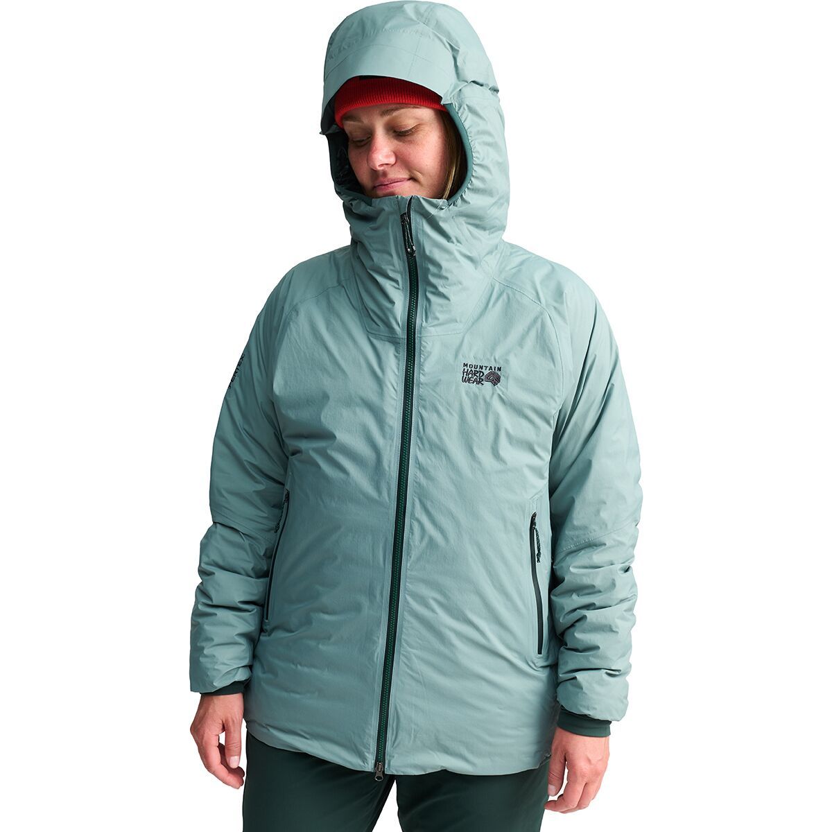 Image of Mountain Hardwear Storm Whisperer Insulated Jacket - Women's Blue Sage, L