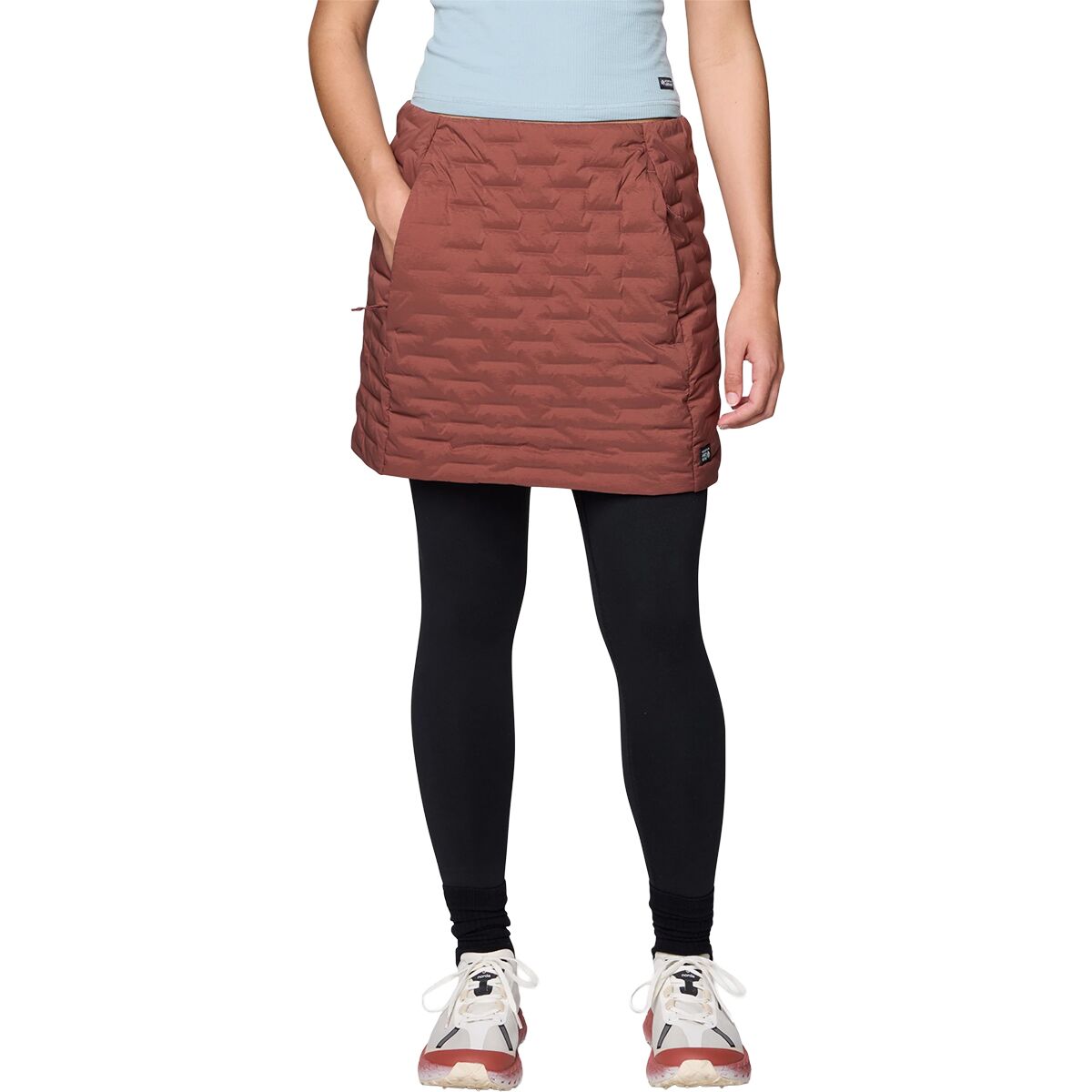 Image of Mountain Hardwear StretchDown Skirt - Women's Bourbon Brown, L