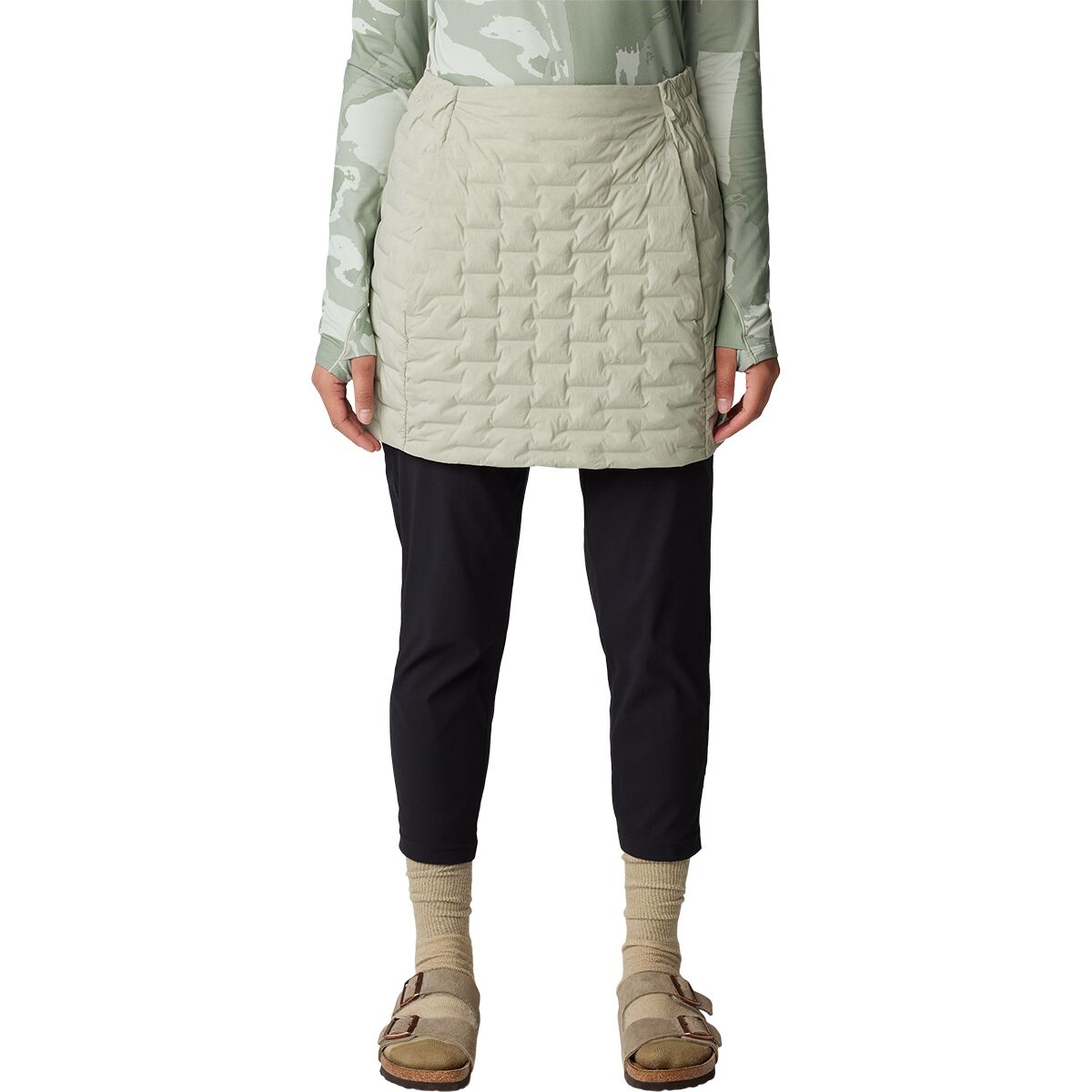 Image of Mountain Hardwear StretchDown Skirt - Women's White Sage, M