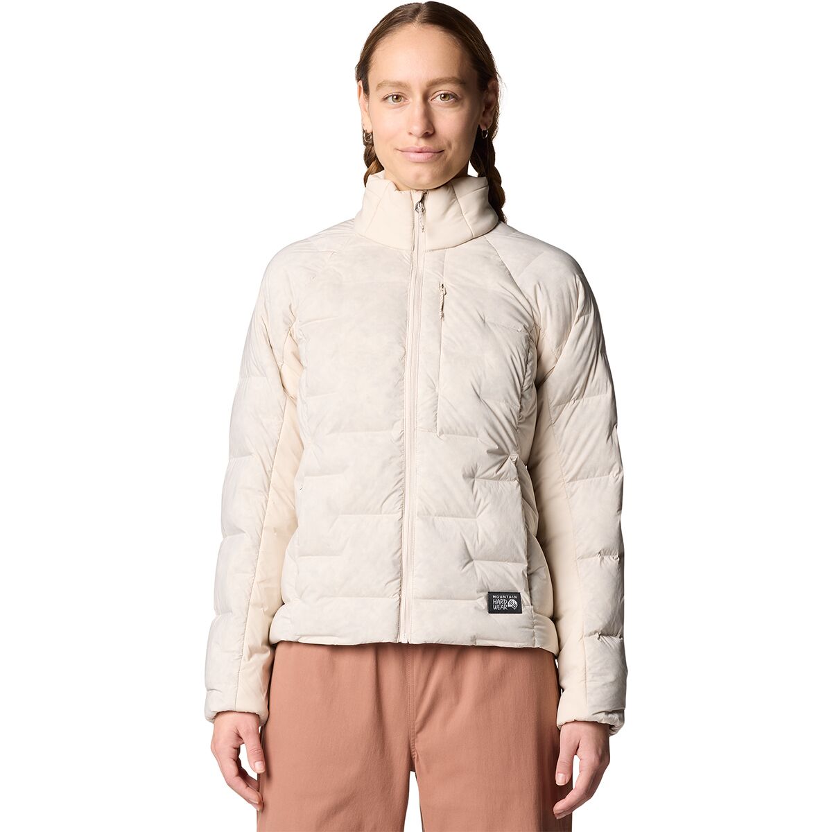 Image of Mountain Hardwear Stretchdown High-Hip Jacket - Women's Talc, M