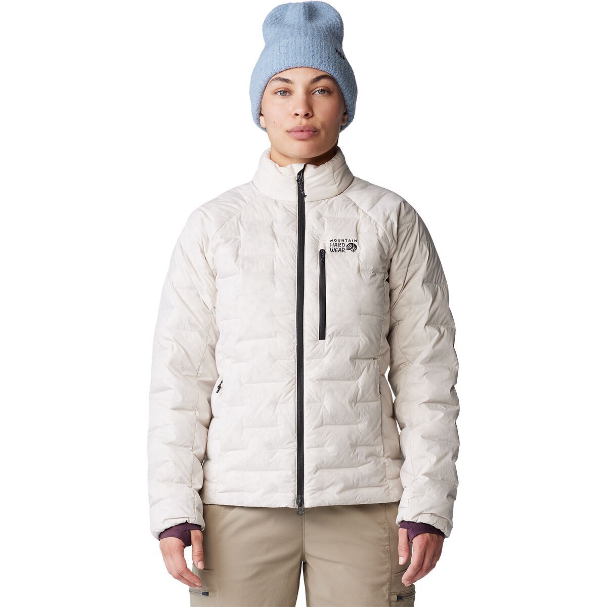 Image of Mountain Hardwear Stretchdown Jacket - Women's Talc, L
