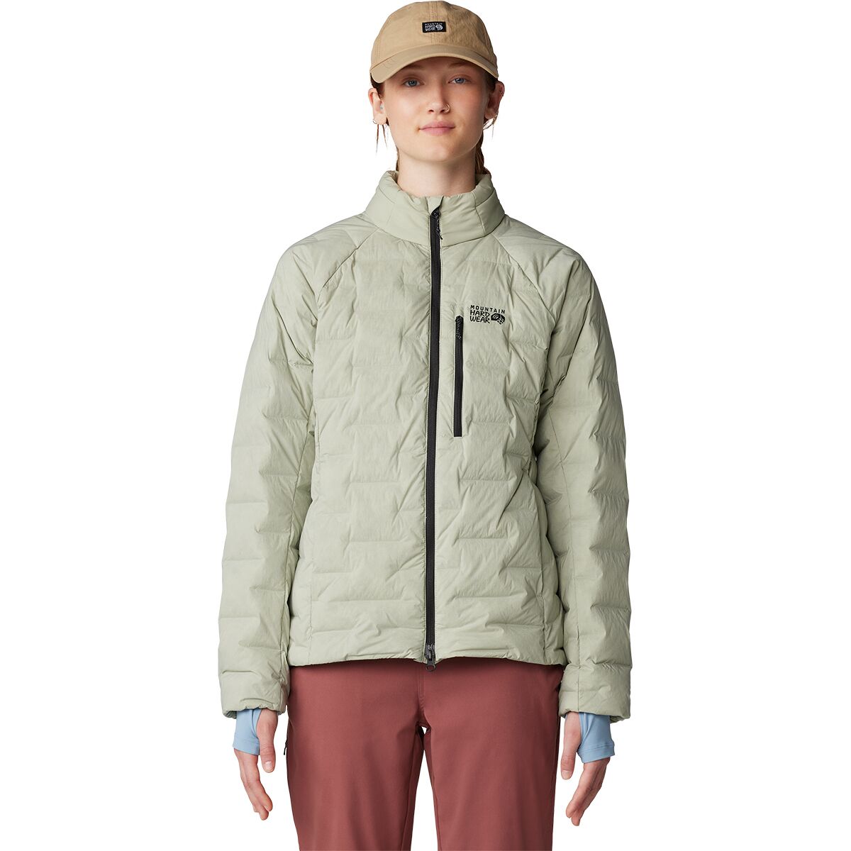 Image of Mountain Hardwear Stretchdown Jacket - Women's White Sage, M