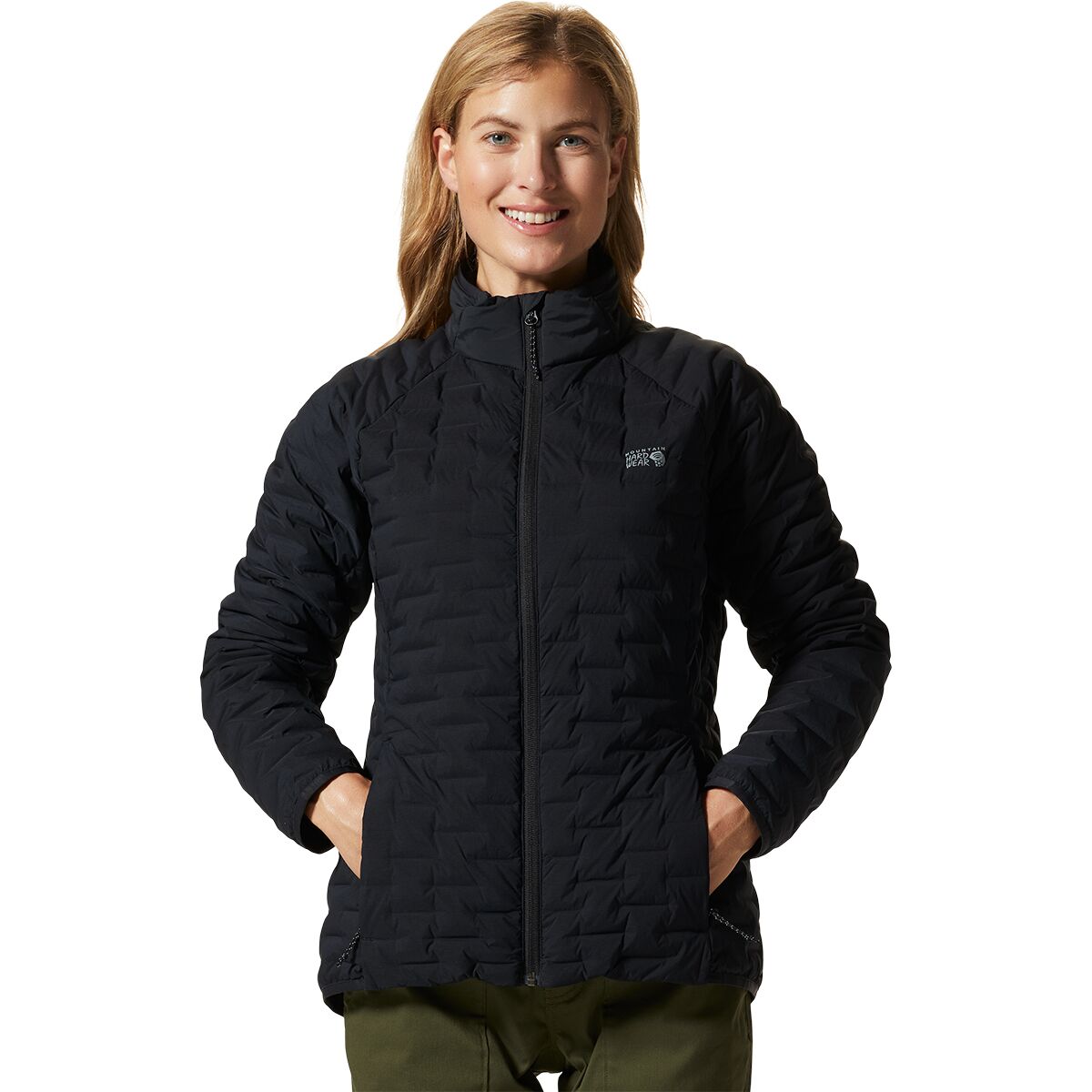 Mountain Hardwear Stretchdown Light Jacket - Women's White Sage, L