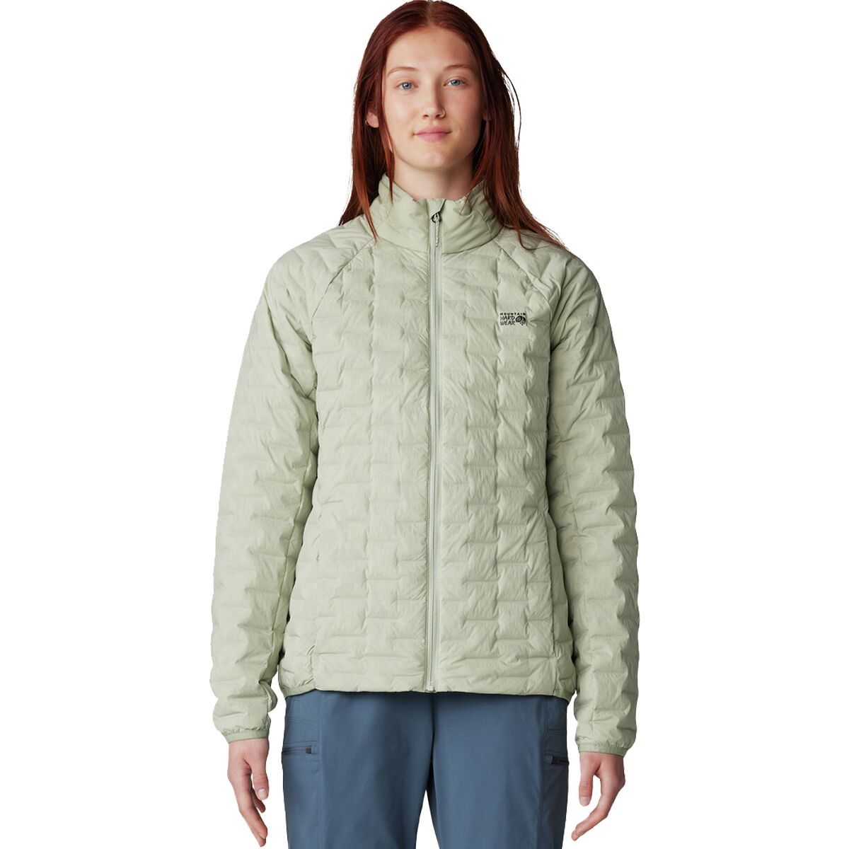 Mountain Hardwear Stretchdown Light Jacket - Women's White Sage, XL