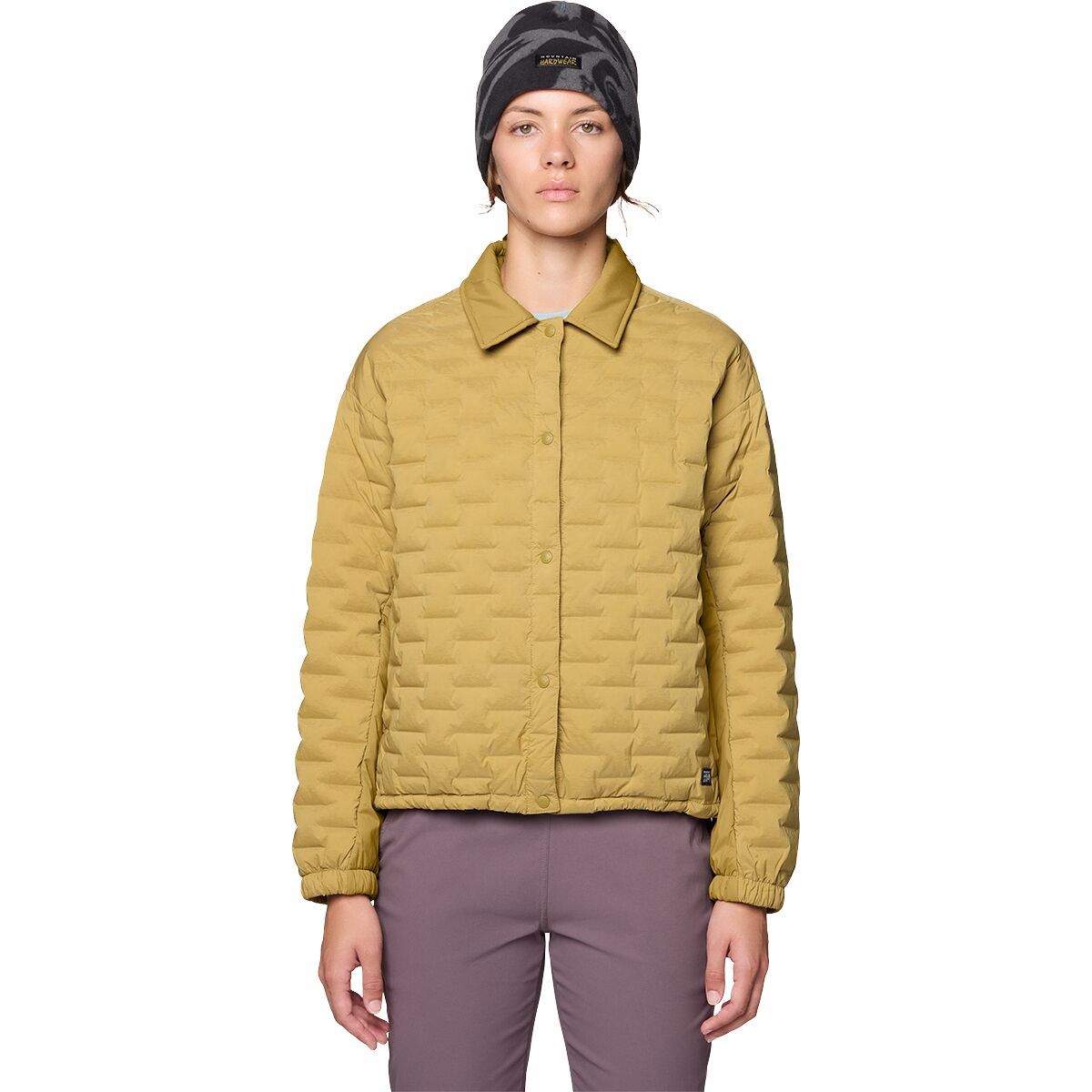 Image of Mountain Hardwear Stretchdown Light Snap Jacket - Women's Bourbon Brown, XS