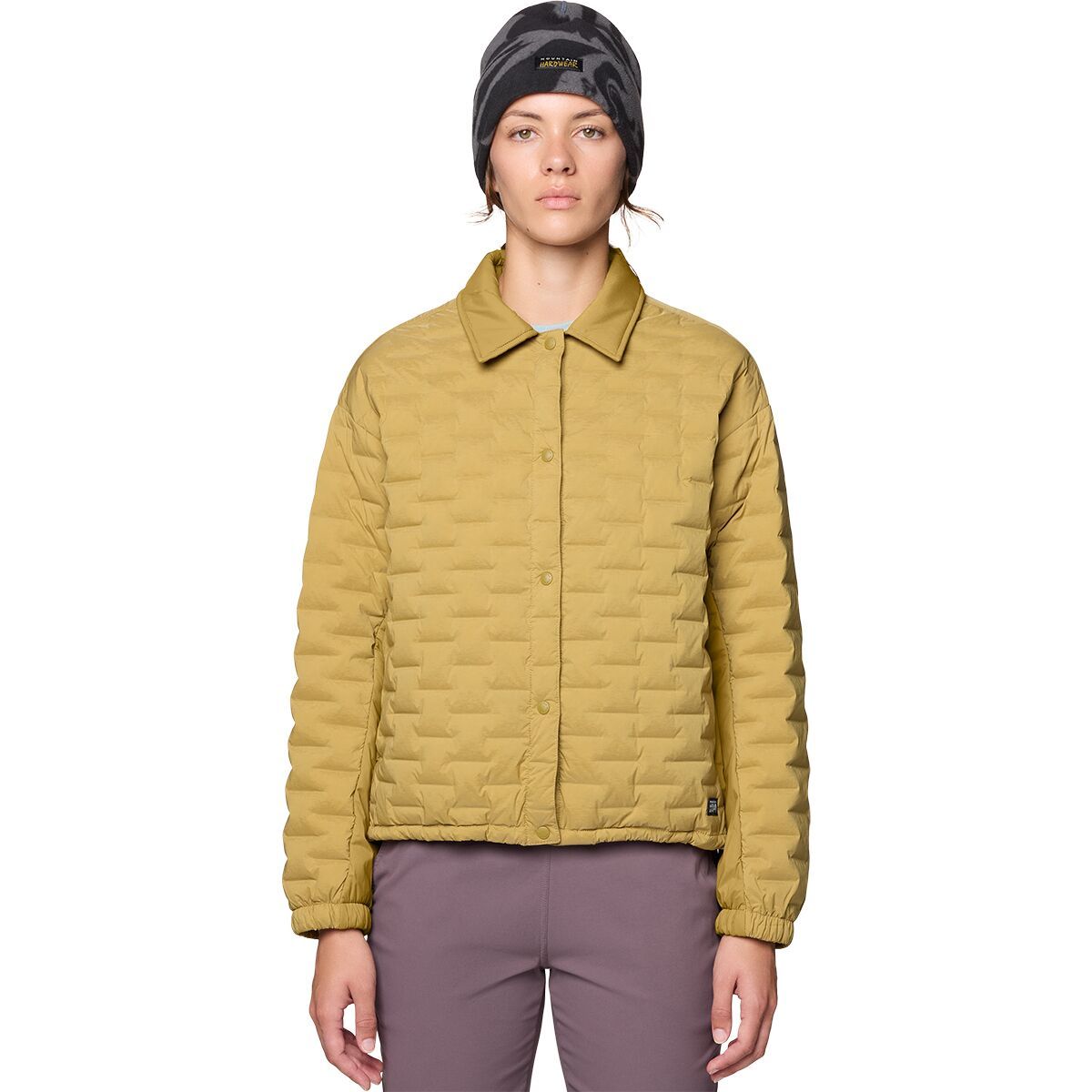 Image of Mountain Hardwear Stretchdown Light Snap Jacket - Women's Grassland, M