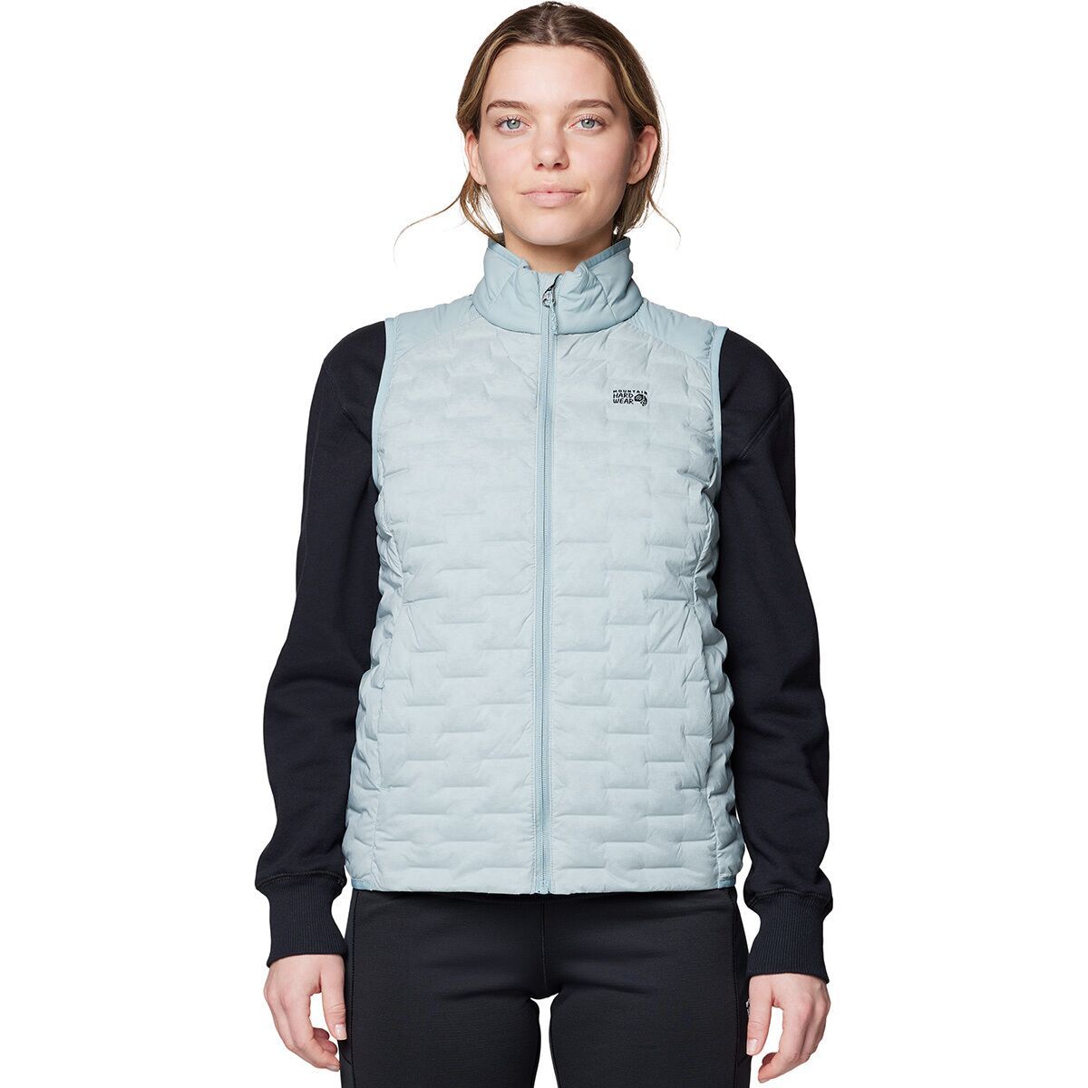 Image of Mountain Hardwear Stretchdown Light Vest - Women's Ice Shadow, S