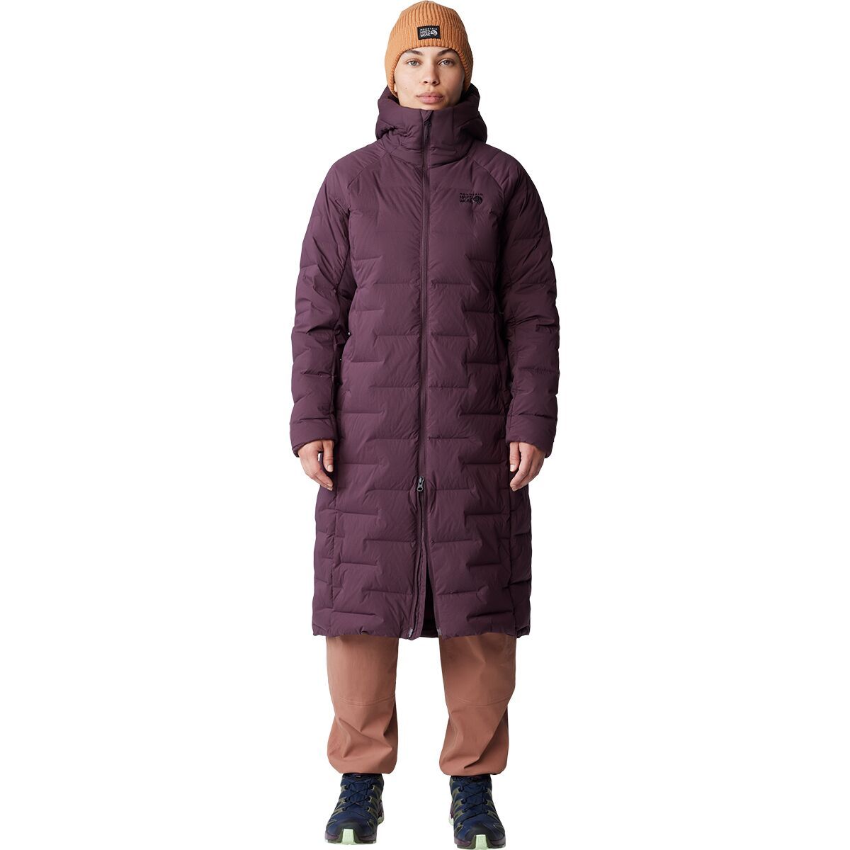 Image of Mountain Hardwear Stretchdown Long Parka - Women's Blackberry, L