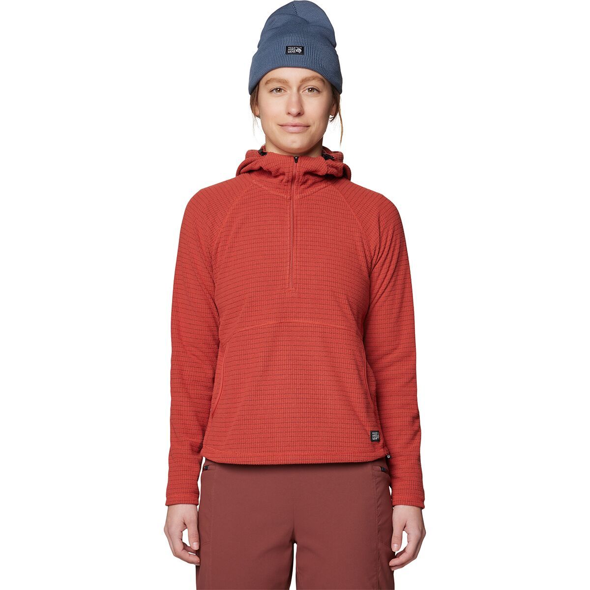 Image of Mountain Hardwear Summit Grid 1/2-Zip Pullover - Women's Mars Red, L