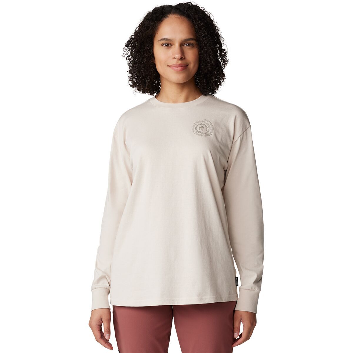 Mountain Hardwear Type Swirl Boxy Long-Sleeve Shirt - Women's Talc, L