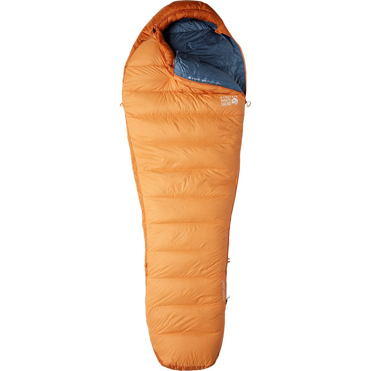 Image of Mountain Hardwear Bishop Pass Sleeping Bag: 0F Down Hale Orange, Reg/Right Zip