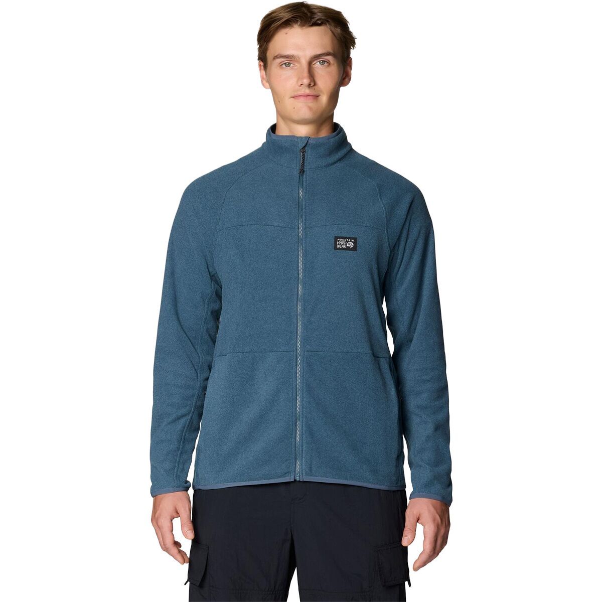 Image of Mountain Hardwear Oakoram Fleece Full-Zip Jacket - Men's Moon Blue Heather, XXL