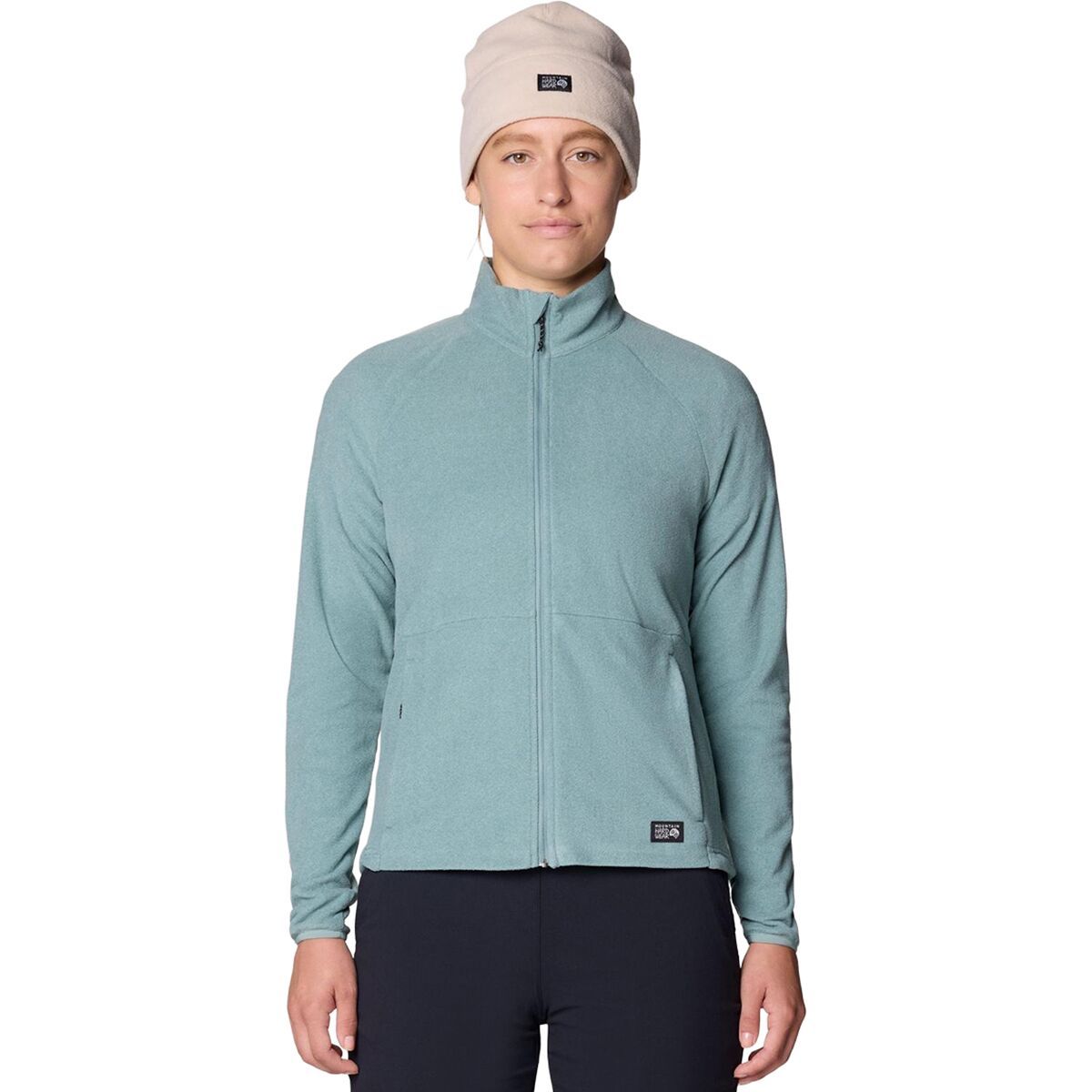 Image of Mountain Hardwear Oakoram Fleece Full-Zip Jacket - Women's Blue Sage Heather, M