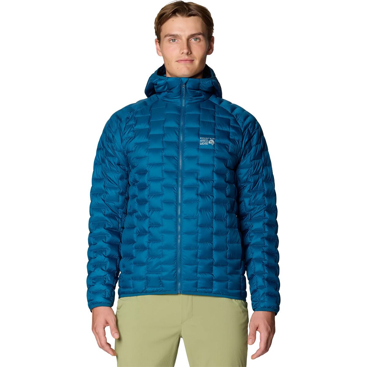 Image of Mountain Hardwear Temescalborz Down Hoodie - Men's Dark Caspian, XXL
