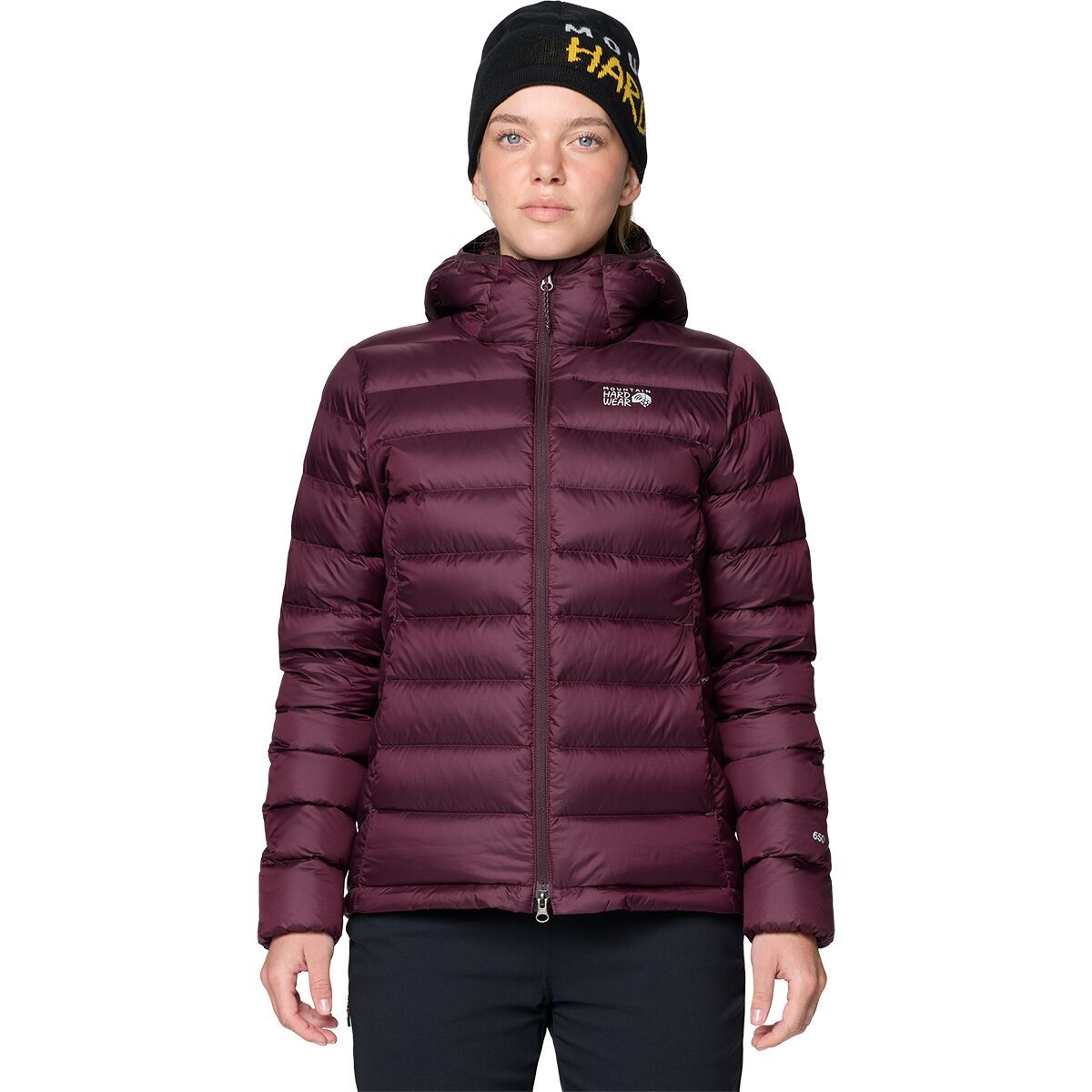 Image of Mountain Hardwear Tiberondack Down Hoodie - Women's Blackberry, L