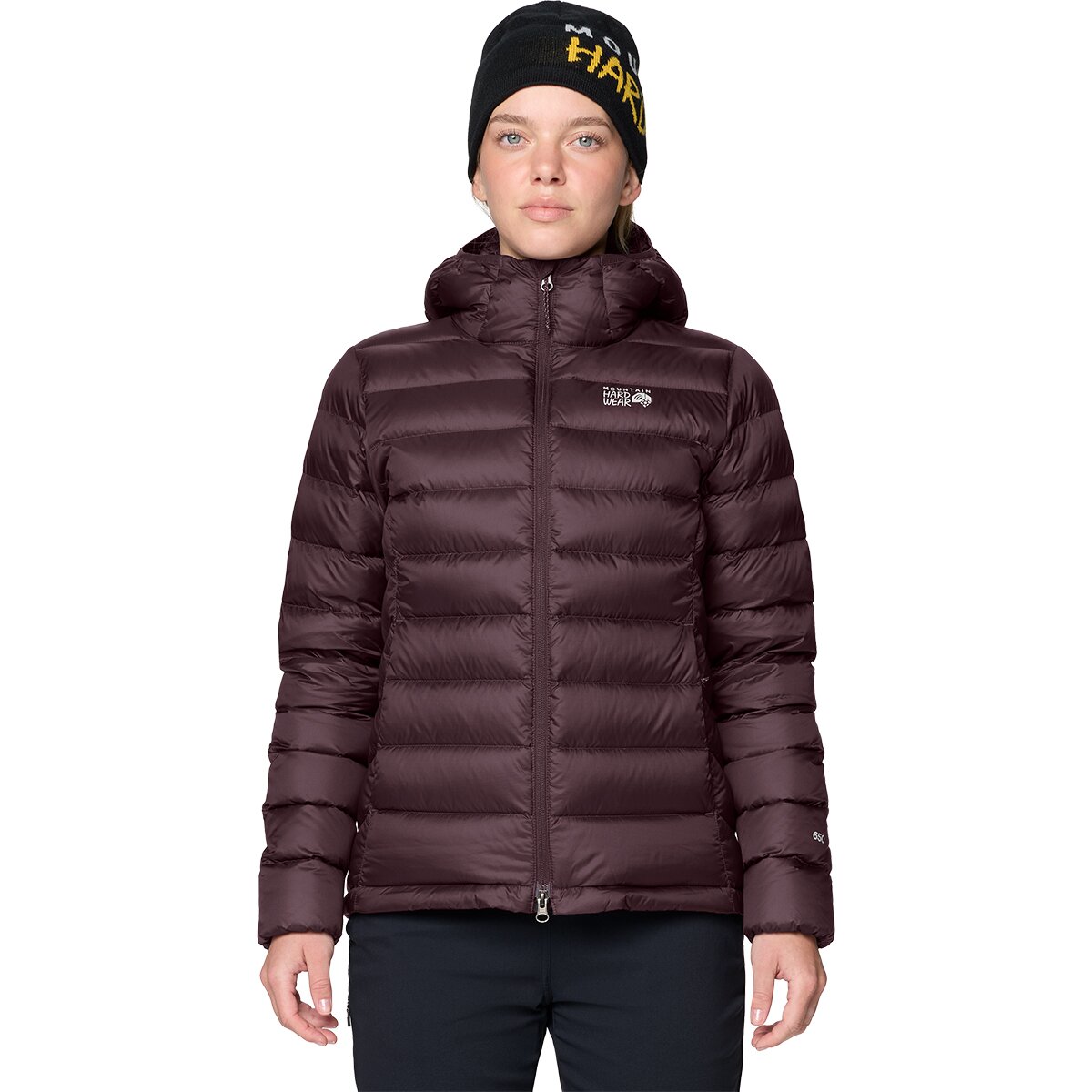 Image of Mountain Hardwear Tiberondack Down Hoodie - Women's Deep Mulberry, XS