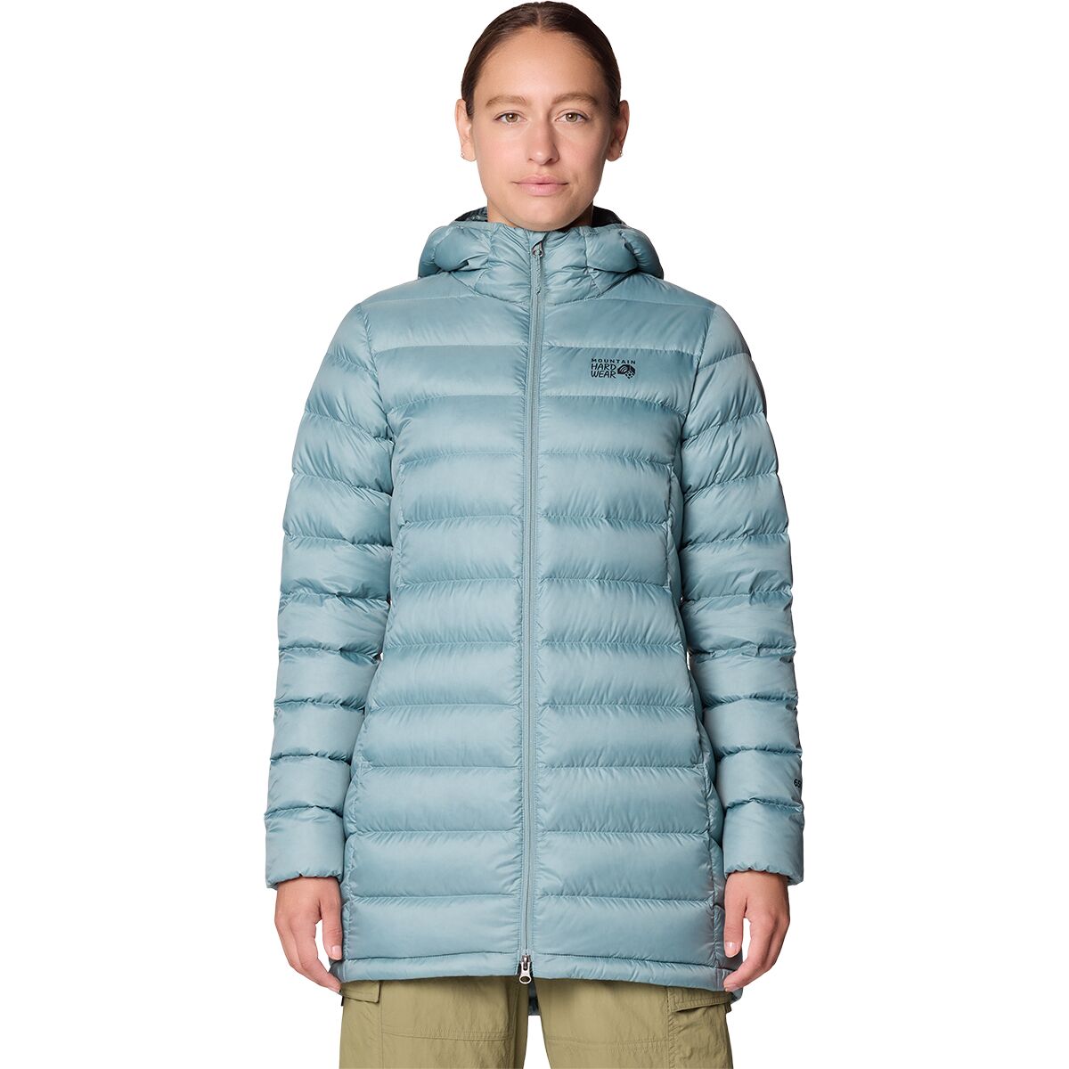 Image of Mountain Hardwear Tiberondack Down Parka - Women's Blue Sage, L