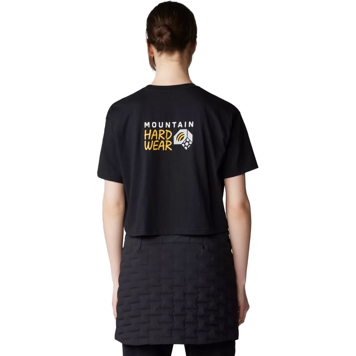 Image of Mountain Hardwear Box Logo Boxy Crop Short-Sleeve Top - Women's Black, XL