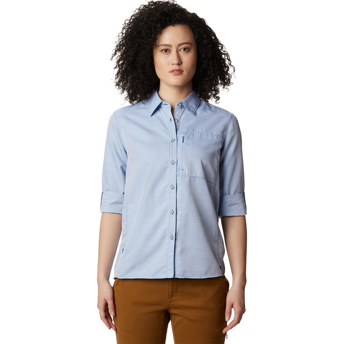 Image of Mountain Hardwear Canyon Long-Sleeve Shirt - Women's Deep Lake, XS