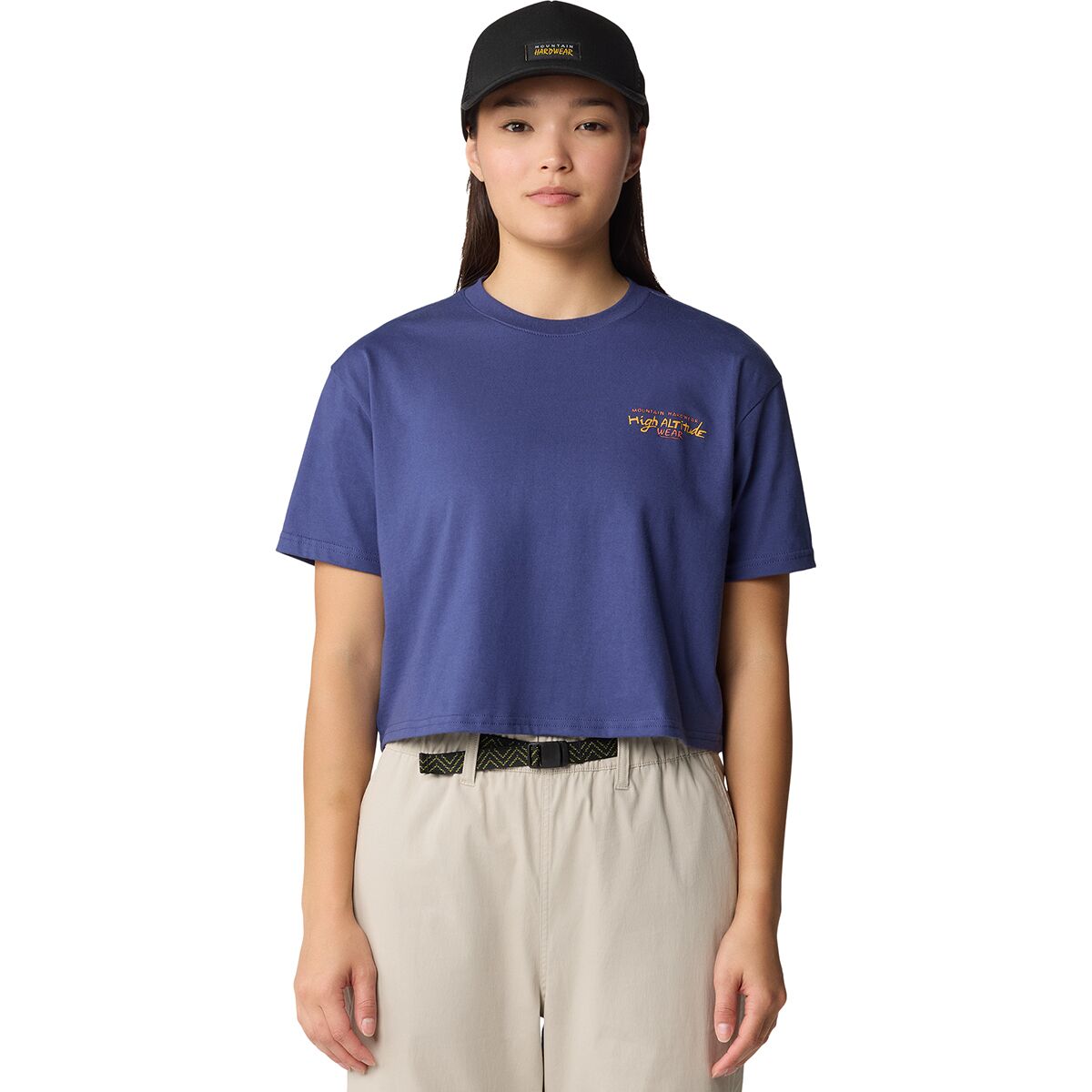 売れ筋商品|||マウンテンハードウェア カットソー トップス レディース High Altitude Boxy Crop Short-Sleeve Top - Women's Lapis Dusk Mountain Hardwear High Altitude Boxy Crop Short-Sleeve Top