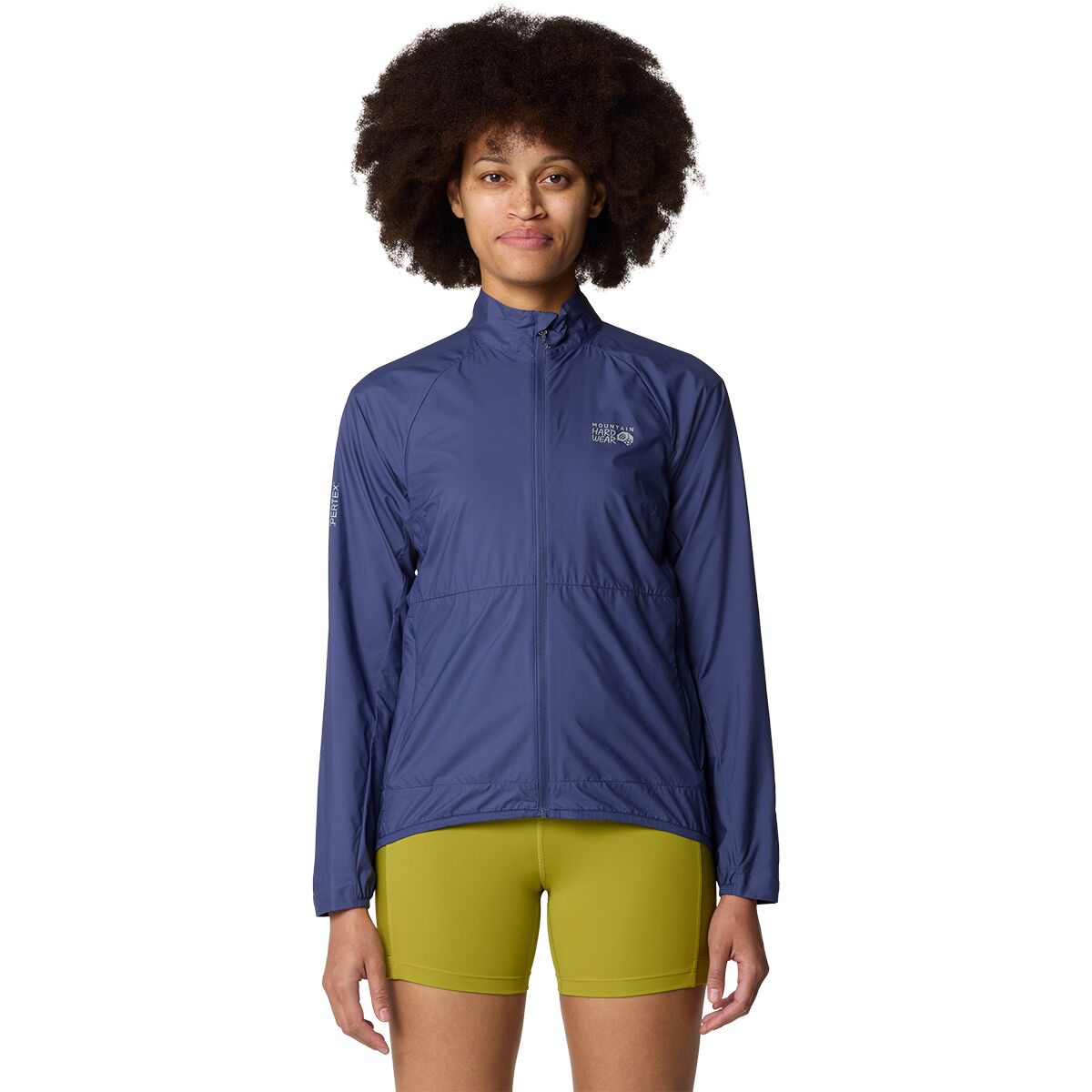 Image of Mountain Hardwear Kor AirShell Full-Zip Wind Jacket - Women's Lapis Dusk, M