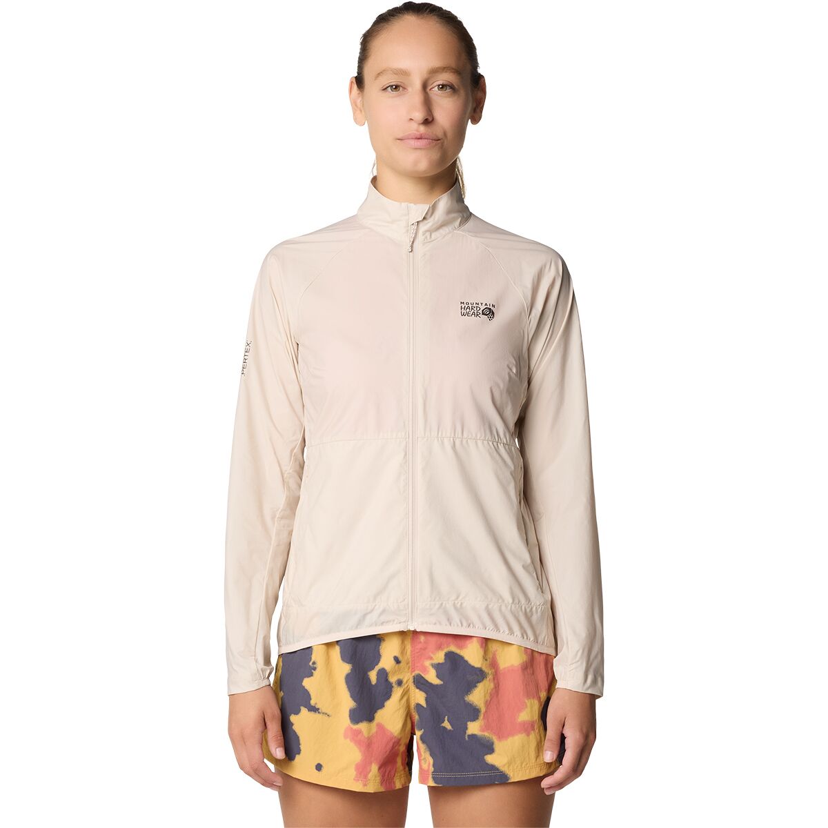 Image of Mountain Hardwear Kor AirShell Full-Zip Wind Jacket - Women's Talc, S