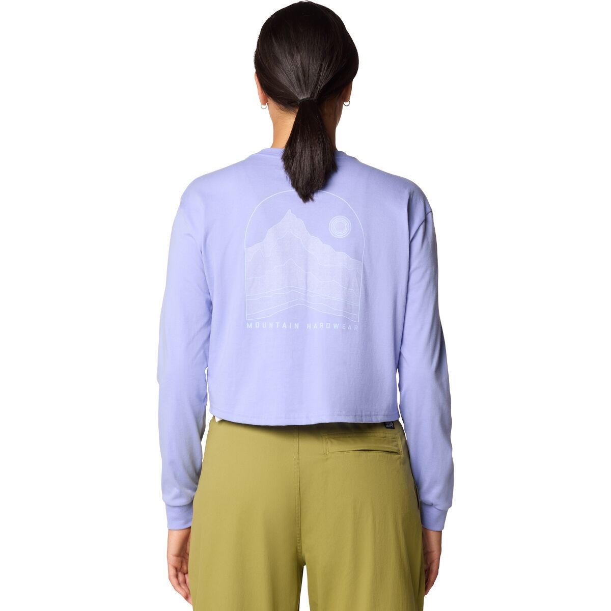 Image of Mountain Hardwear Mountain Sunset Boxy Crop Long-Sleeve Top - Women's Light Illusion, L