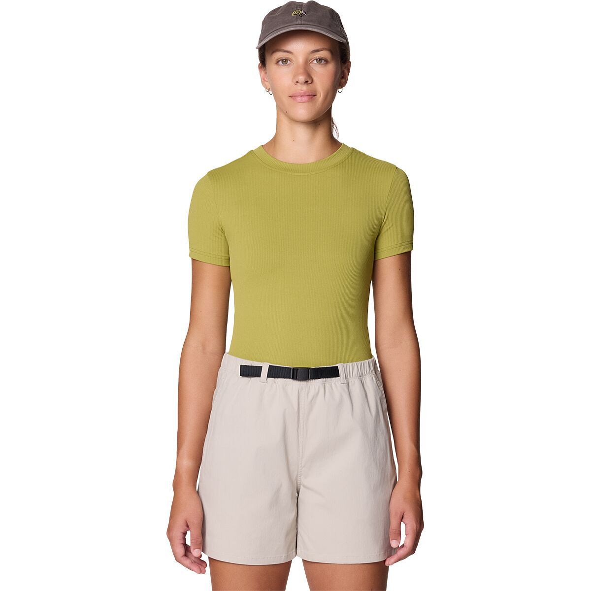 Image of Mountain Hardwear Peak Knit Short-Sleeve Top - Women's Bright Fatigue, L