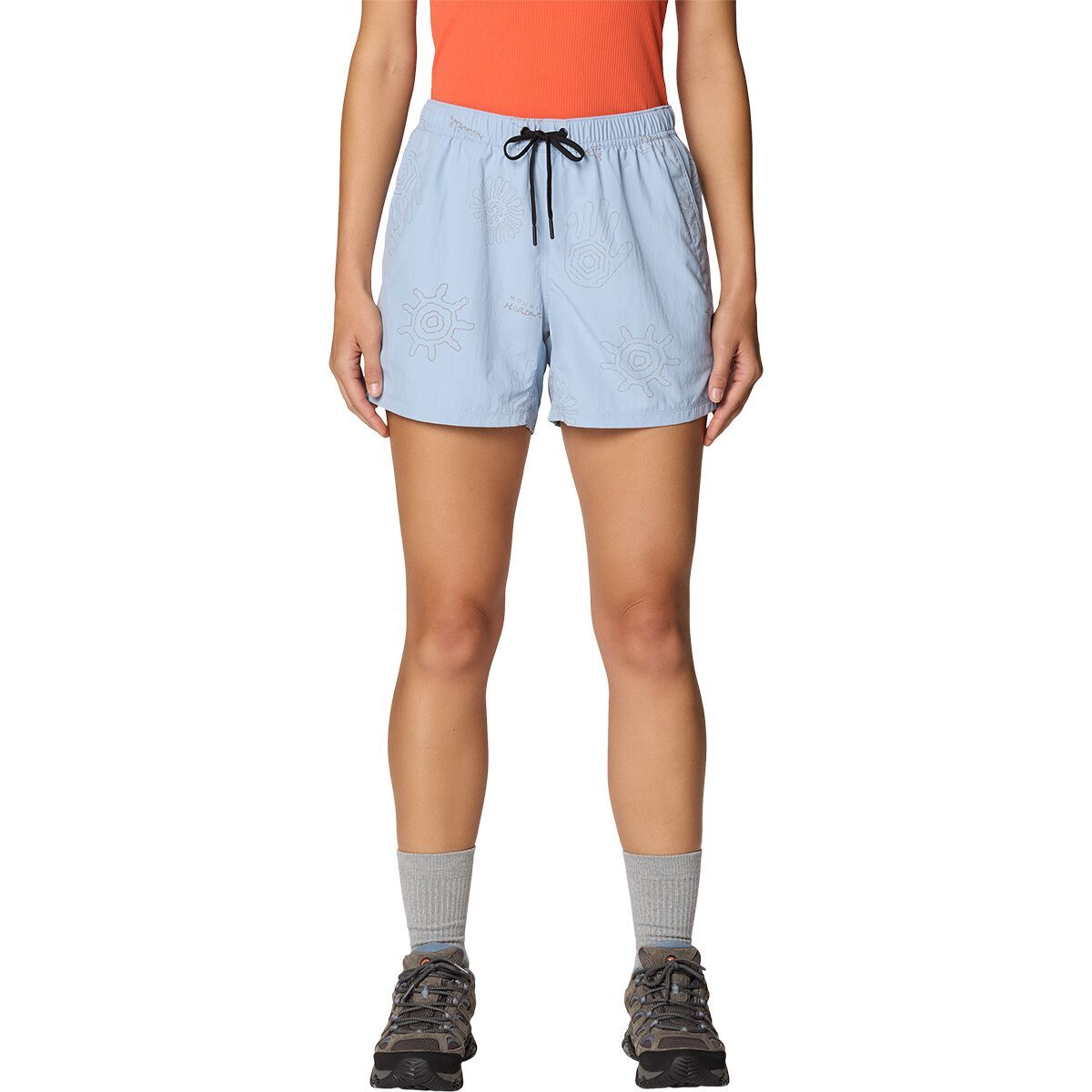 Image of Mountain Hardwear Stryder 3in Swim Short - Women's Beach Breeze Screens Print, XL