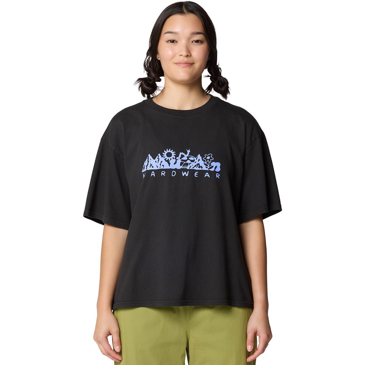 Image of Mountain Hardwear Sun Stash Collab Crop Short-Sleeve Top - Women's Stealth Grey, L