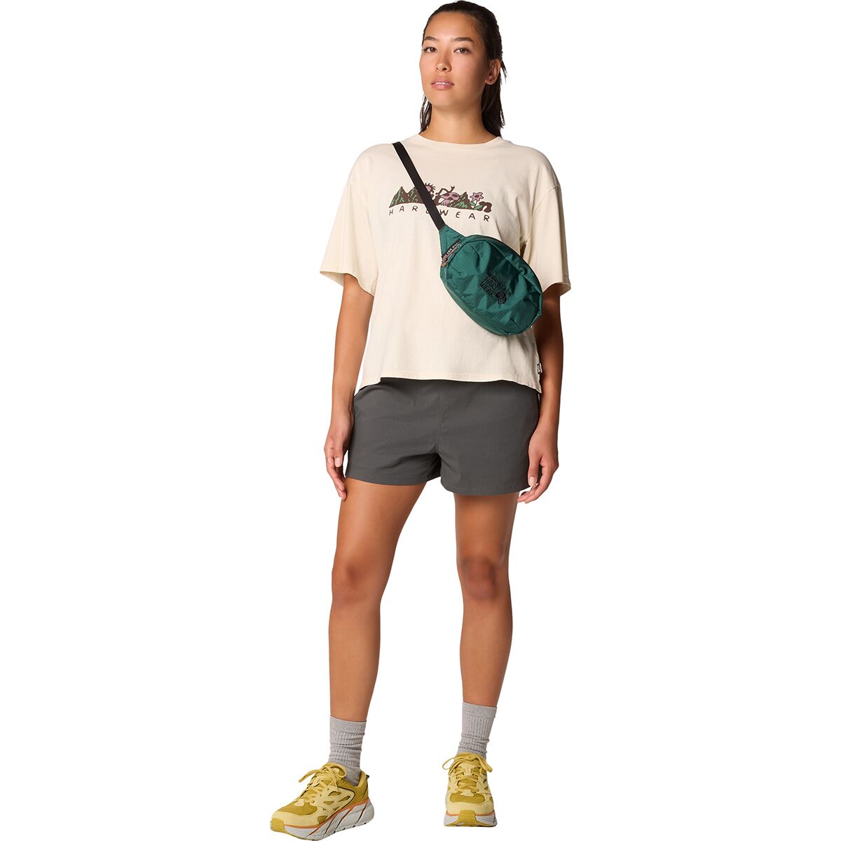 Mountain Hardwear Sun Stash Collab Crop Short-Sleeve Top