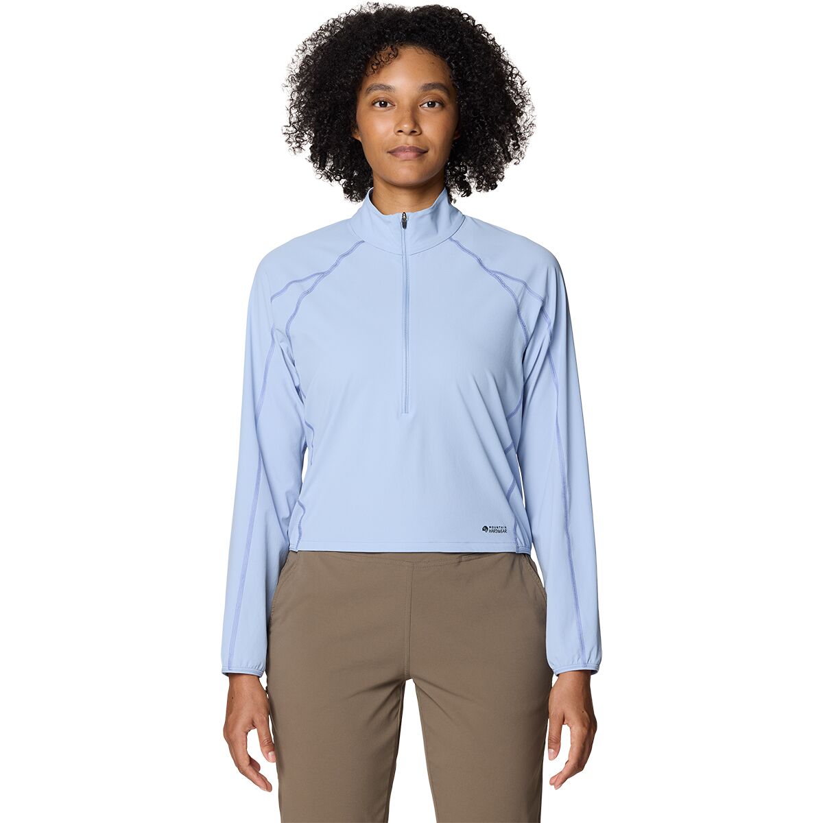Image of Mountain Hardwear Sunshield 1/2-Zip Top - Women's Beach Breeze, L