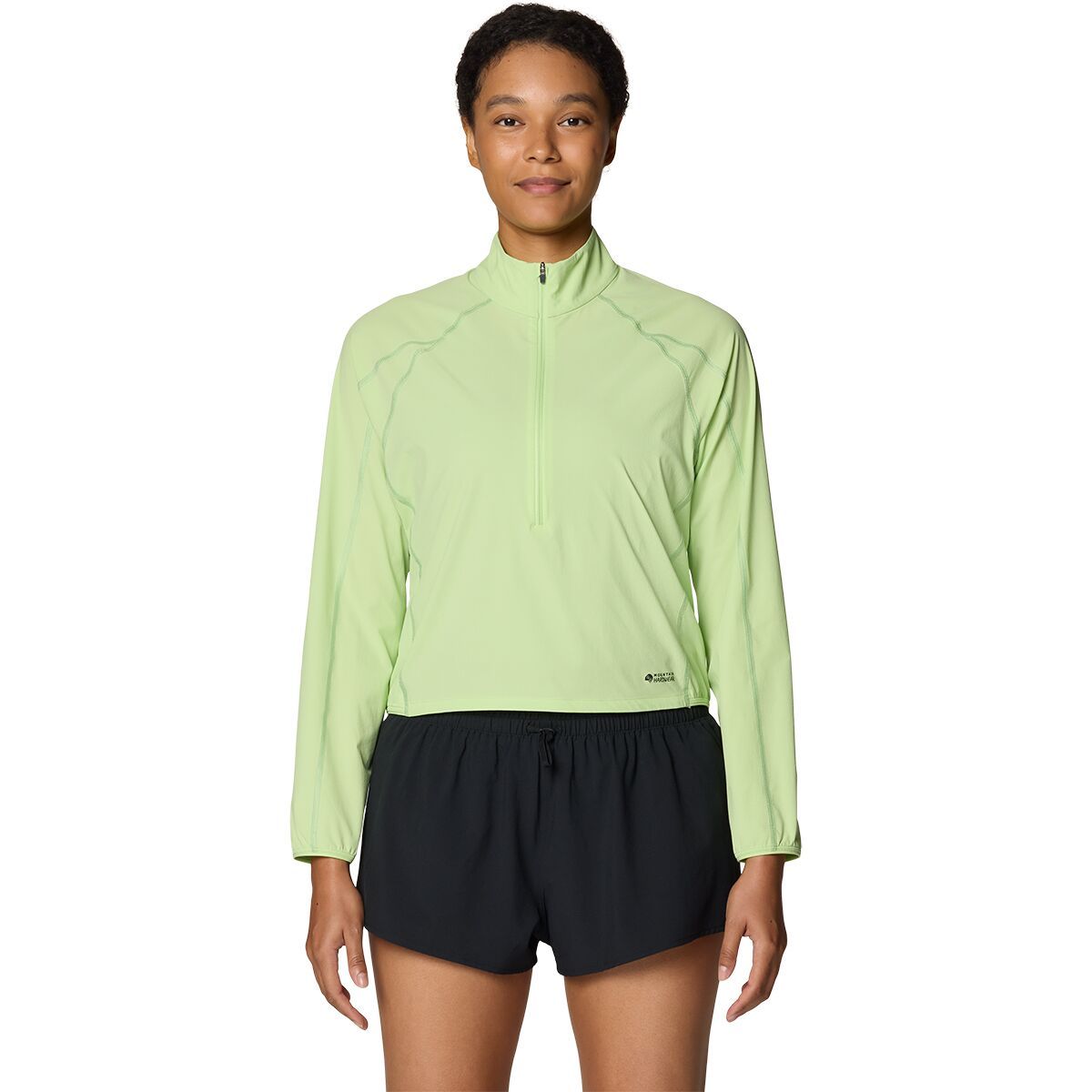 Image of Mountain Hardwear Sunshield 1/2-Zip Top - Women's Frozen In Lime, M