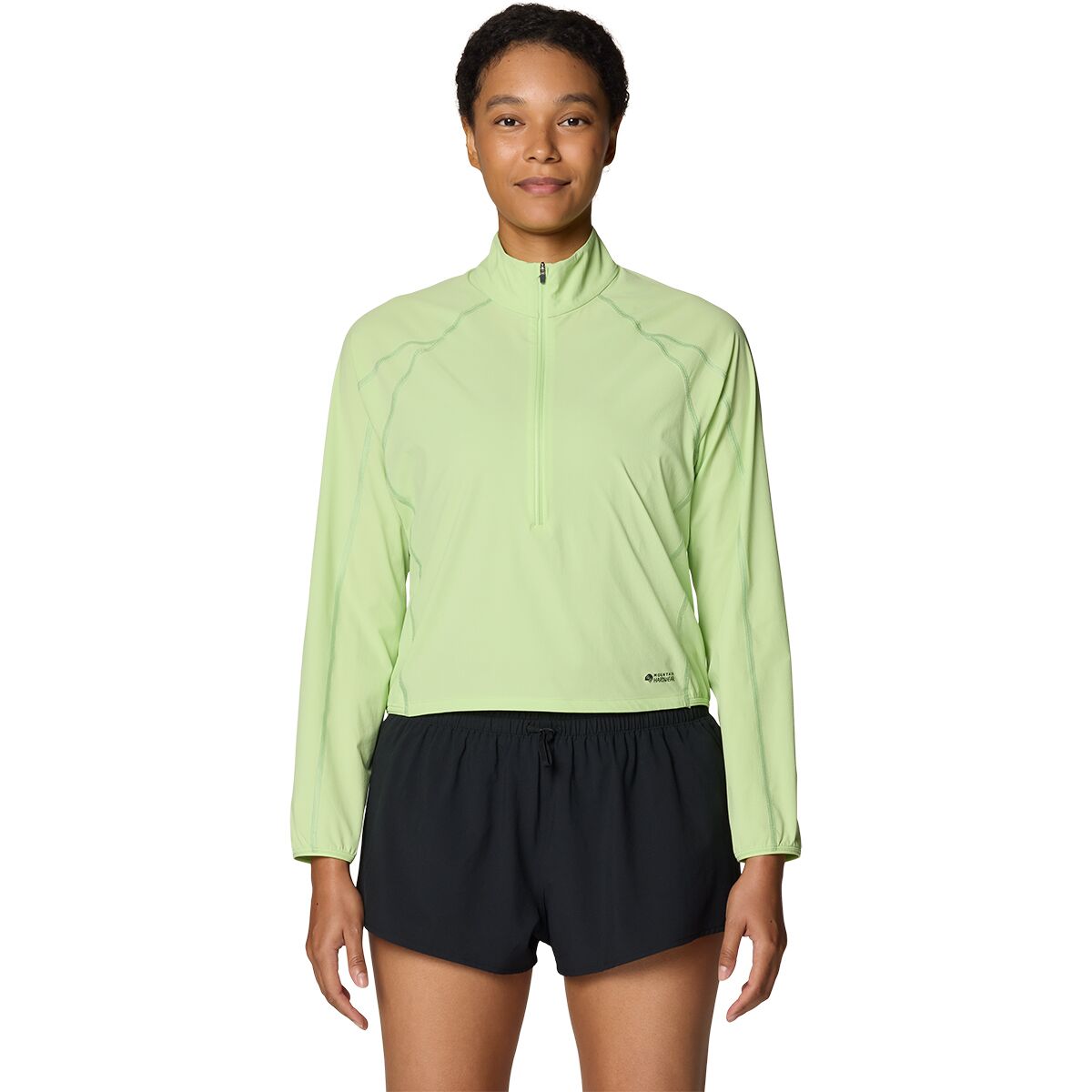 Image of Mountain Hardwear Sunshield 1/2-Zip Top - Women's Frozen In Lime, S