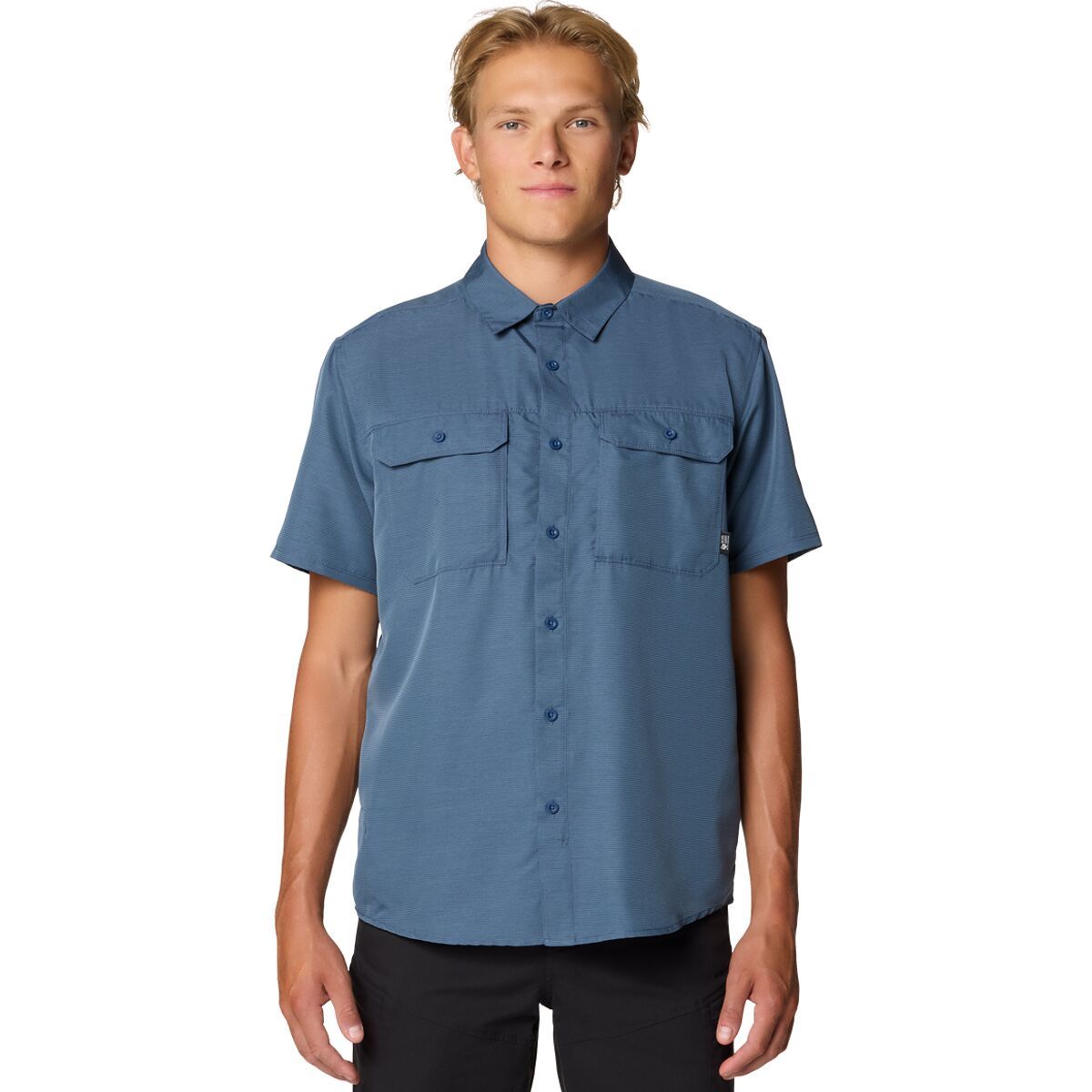 Image of Mountain Hardwear Canyon Short-Sleeve Shirt - Men's Zinc, XXL