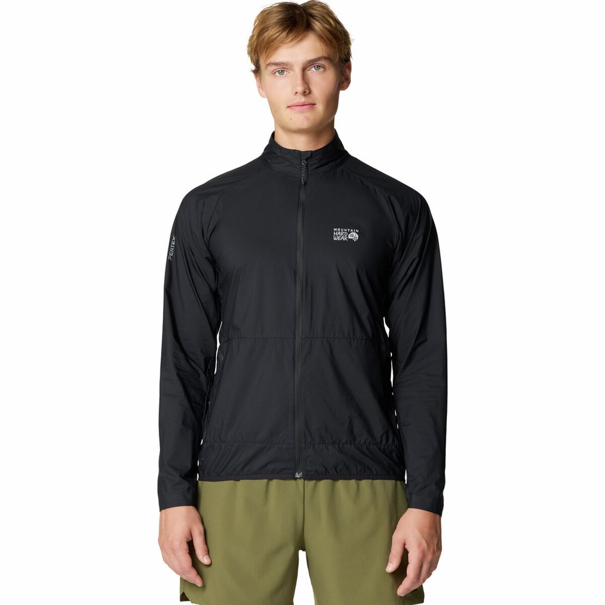 Image of Mountain Hardwear Kor AirShell Full-Zip Jacket - Men's Black, L