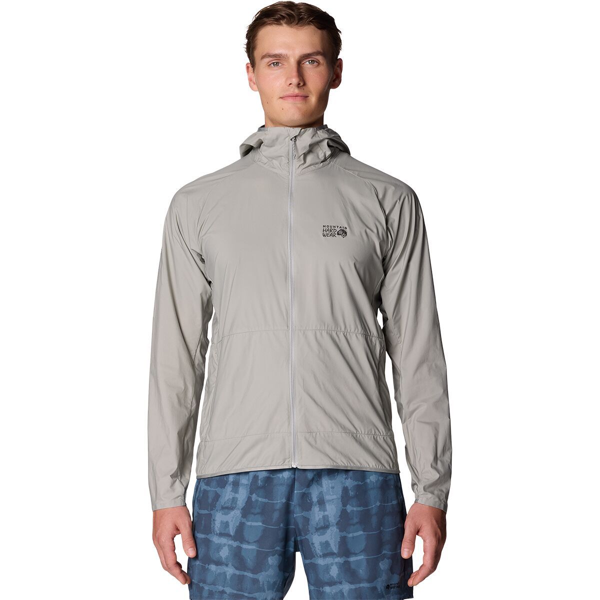 Image of Mountain Hardwear Kor AirShell Hoodie - Men's Half Moon Grey, M