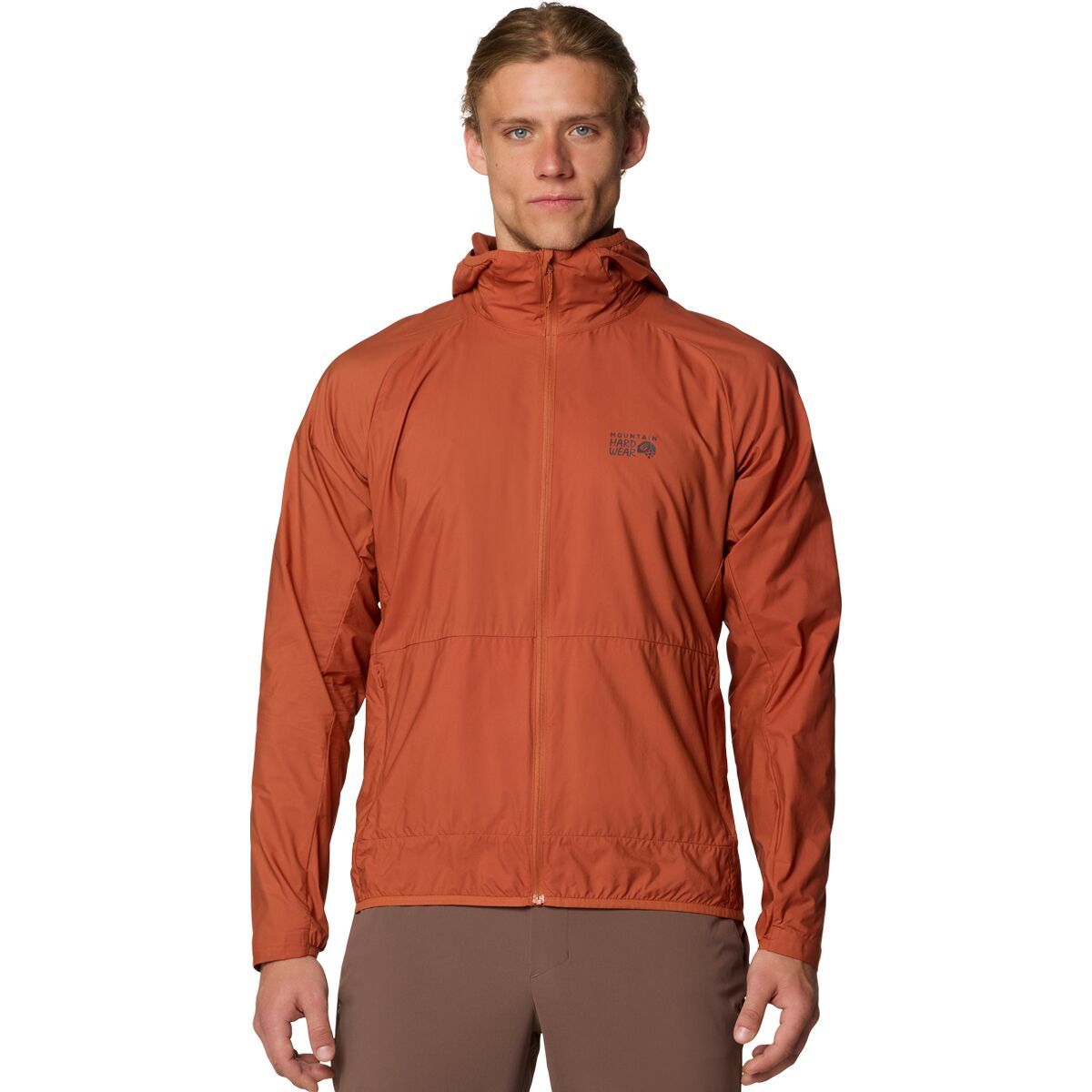 Image of Mountain Hardwear Kor AirShell Hoodie - Men's Raw Carnelian, S