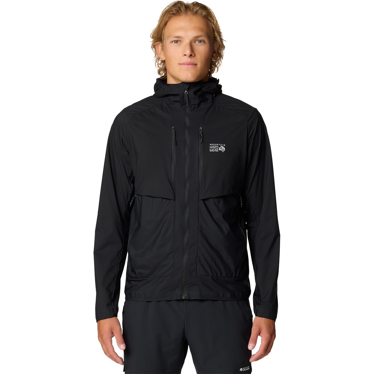 Mountain Hardwear Mountain Hardwear Kor AirShell Hybrid Hooded Jacket - Men's Black, L - $113.99 at Backcountry.com