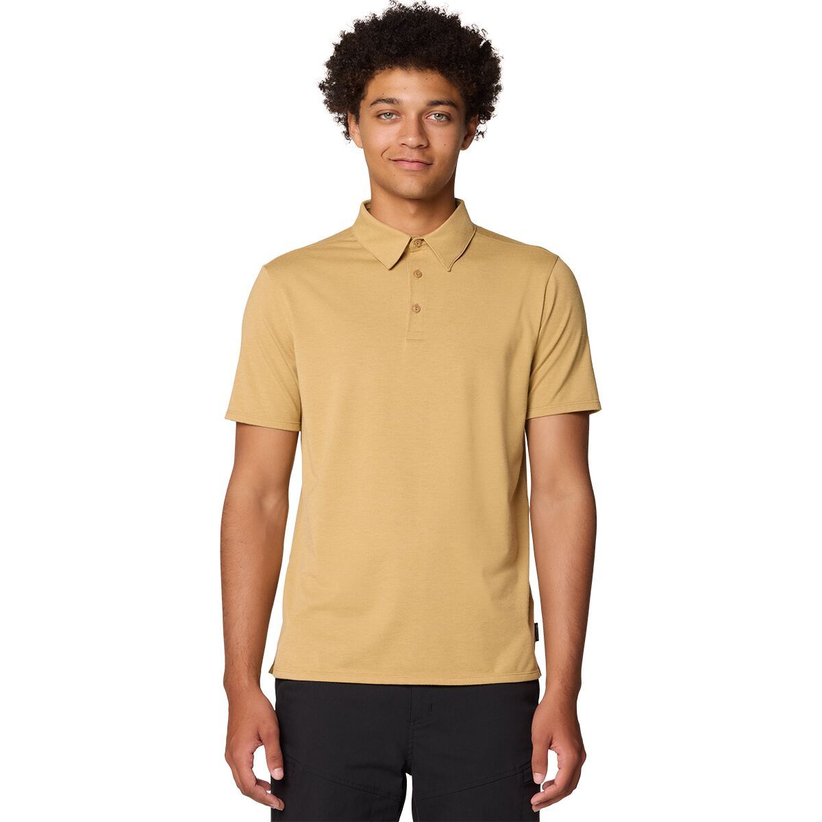 Image of Mountain Hardwear Low Exposure Polo Shirt - Men's Buck, XXL