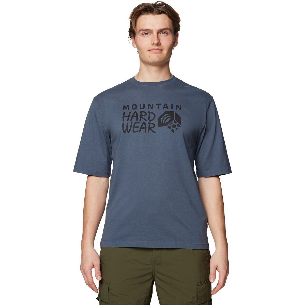 Image of Mountain Hardwear MHW Logo Short-Sleeve T-Shirt - Men's Moon Blue, S