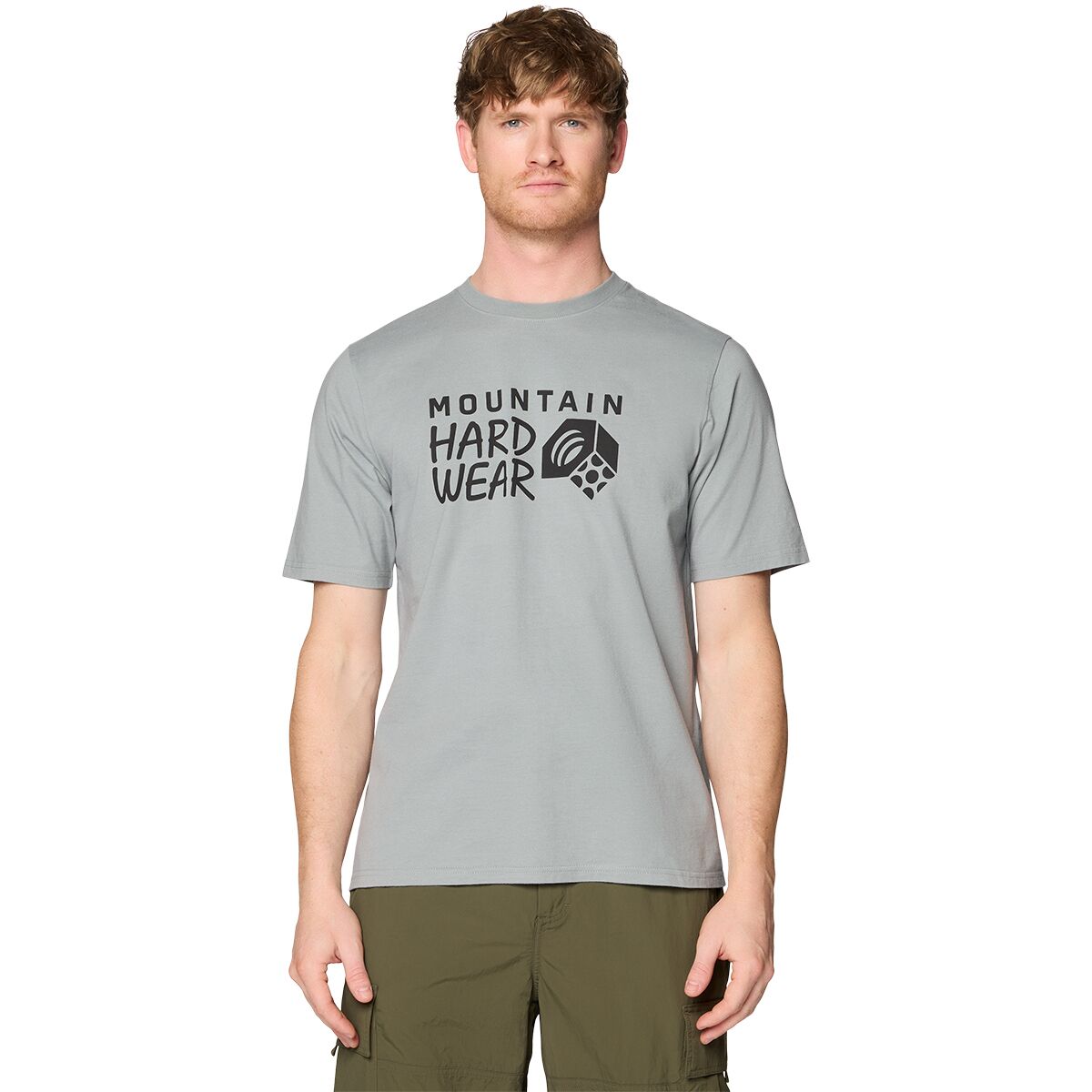Image of Mountain Hardwear MHW Logo Short-Sleeve T-Shirt - Men's Wet Stone, S