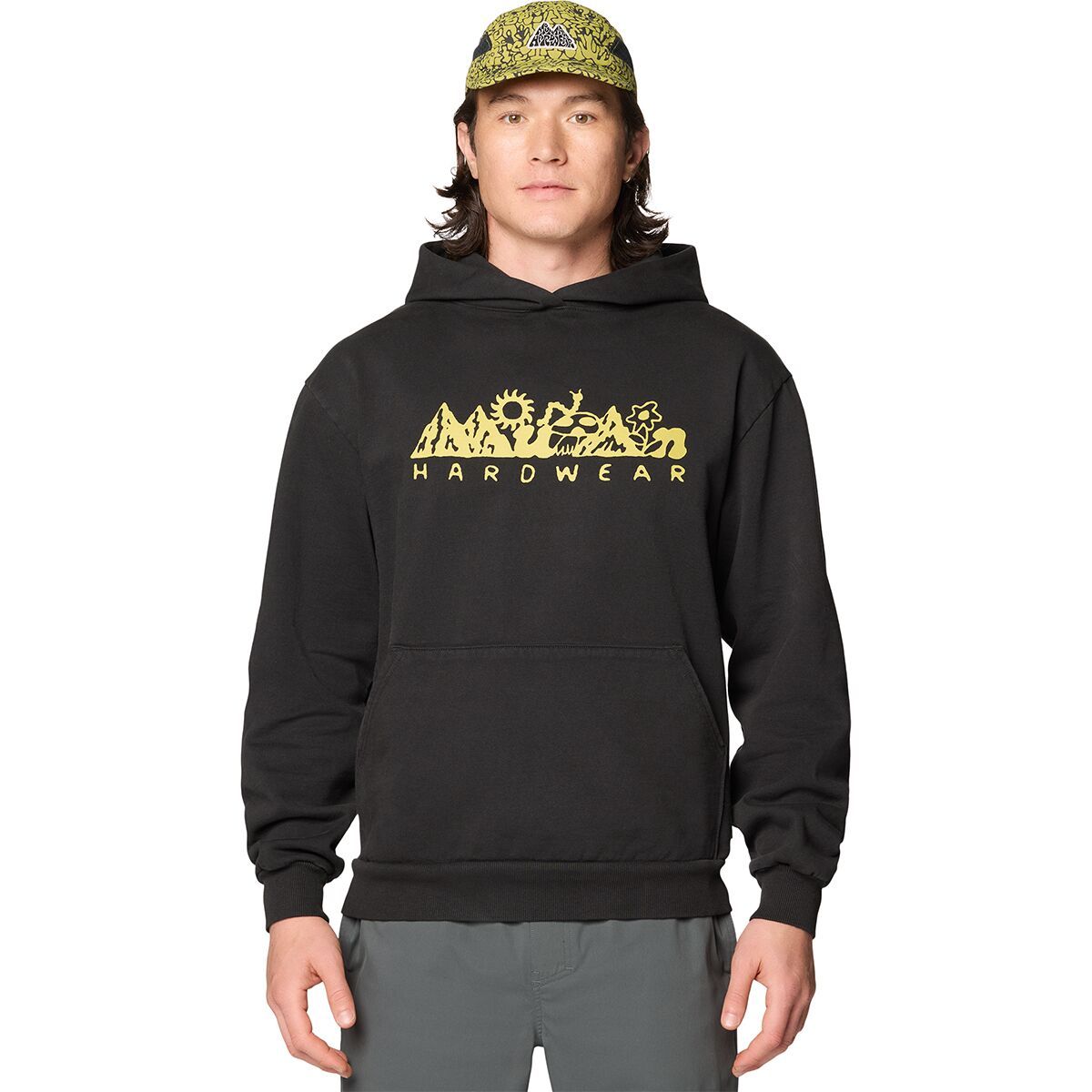 Image of Mountain Hardwear MHW Mountains Collab Hoodie - Men's Stealth Grey, M