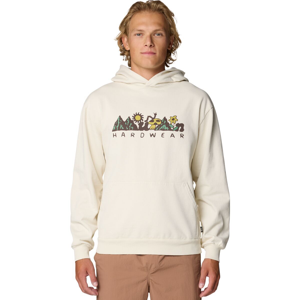 Image of Mountain Hardwear MHW Mountains Collab Hoodie - Men's Stone, L