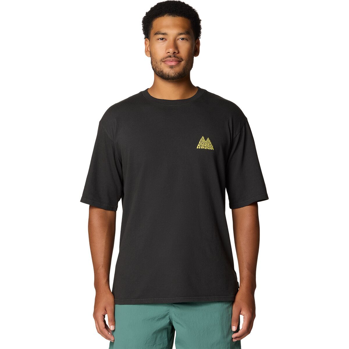 Image of Mountain Hardwear MHW Mountains Collab Short-Sleeve Shirt - Men's Stealth Grey, M