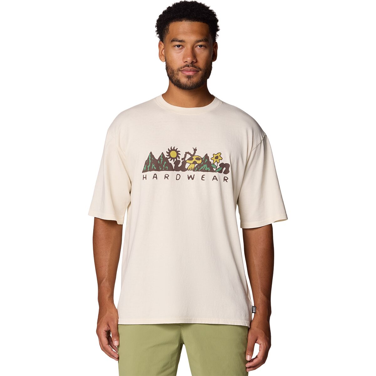 Image of Mountain Hardwear MHW Sun Stash Collab Short-Sleeve Shirt - Men's Stone, XXL