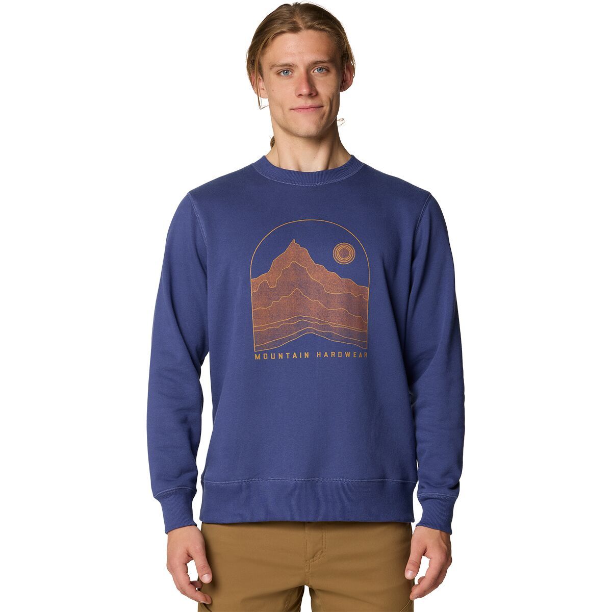 Mountain Hardwear Mountain Sunset Pullover Crew Sweatshirt - Men's Lapis Dusk, M